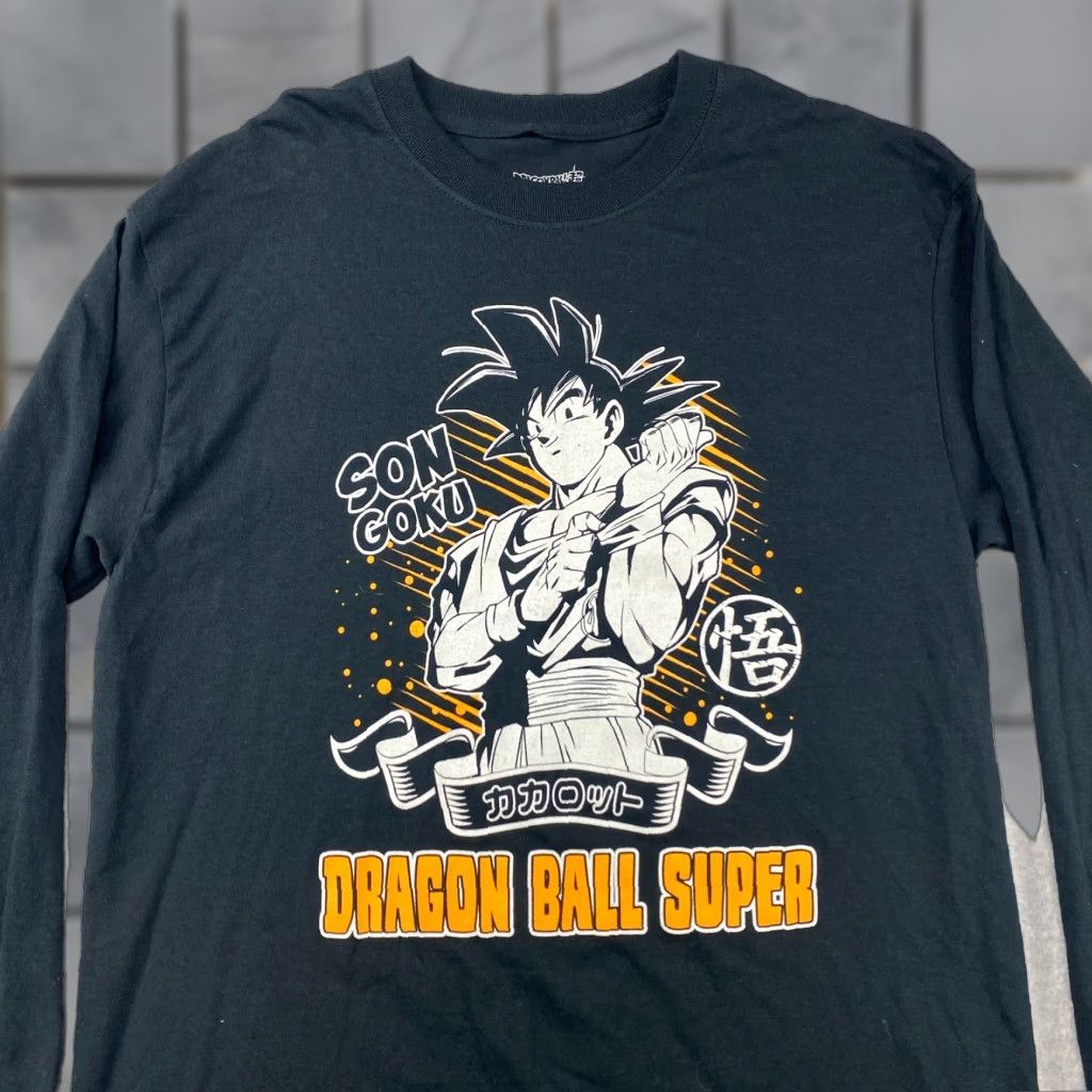 Vintage VINTAGE? No, original not vintage. Title: Dragon Ball Z Son Goku Shirt Mens Medium M Black Anime Graphic Crew Long Sleeve Shirt Size US M / EU 48-50 / 2 - 1 Thumbnail