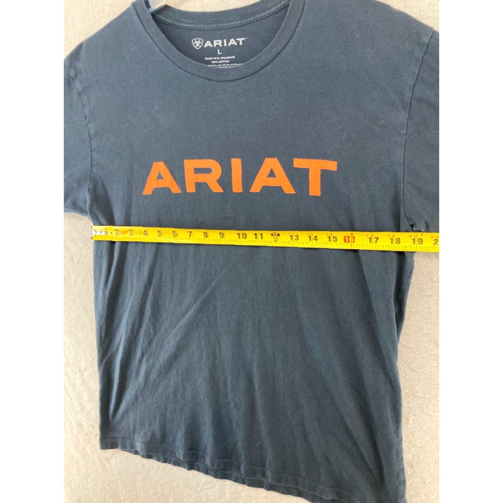 Ariat Ariat Men's T-Shirt Large Black Short Sleeve Crew Neck Jersey Cotton Classic Outdoor Western Size US L / EU 52-54 / 3 - 2 Thumbnail