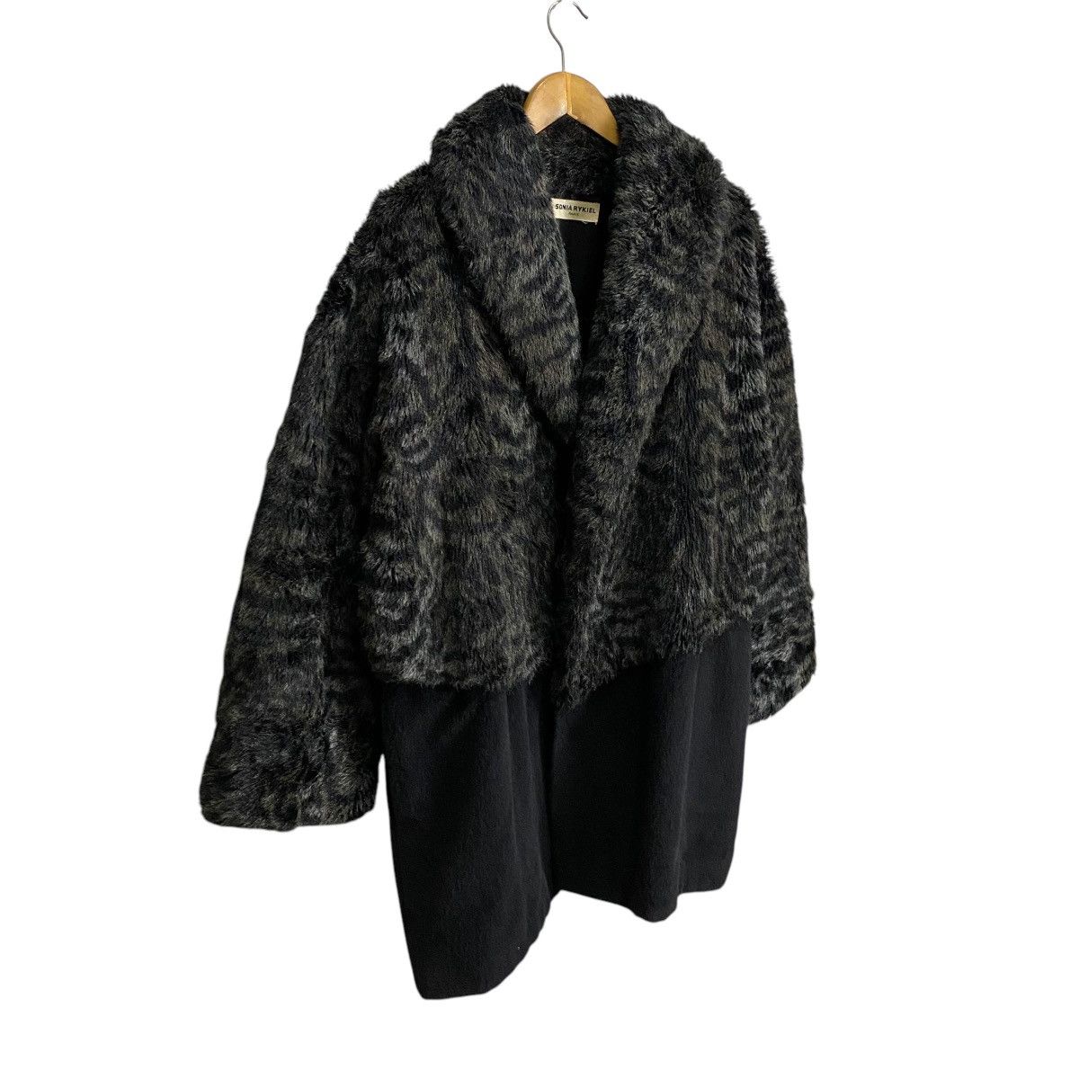 Designer Vintage Sonia Rykiel Paris Faux Fur oversize robe coat Size US L / EU 52-54 / 3 - 2 Thumbnail