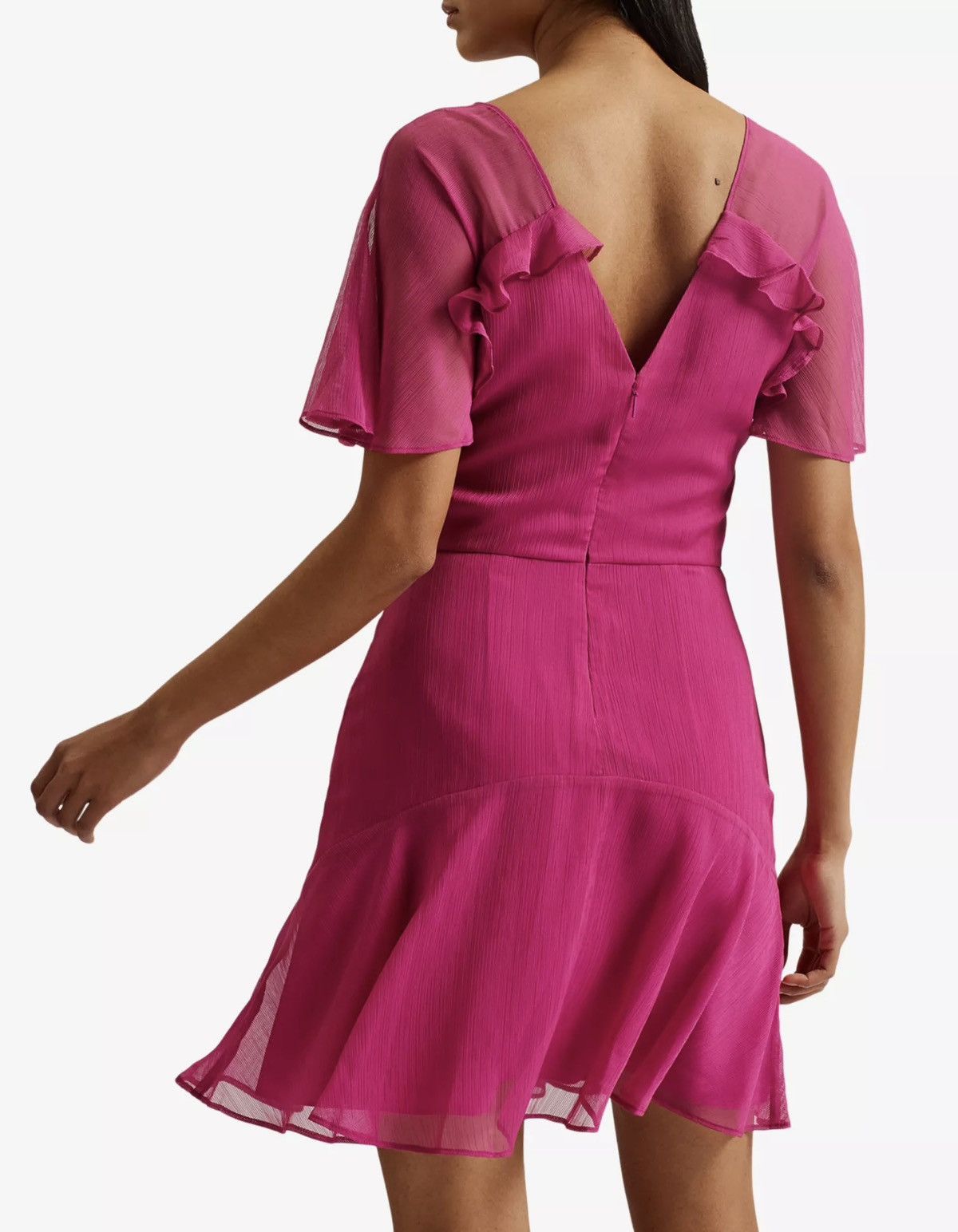 Ted Baker Ted Baker Pink Angel Sleeve Flare Mini Dress Size 3 BNWT Size M / US 6-8 / IT 42-44 - 3 Thumbnail