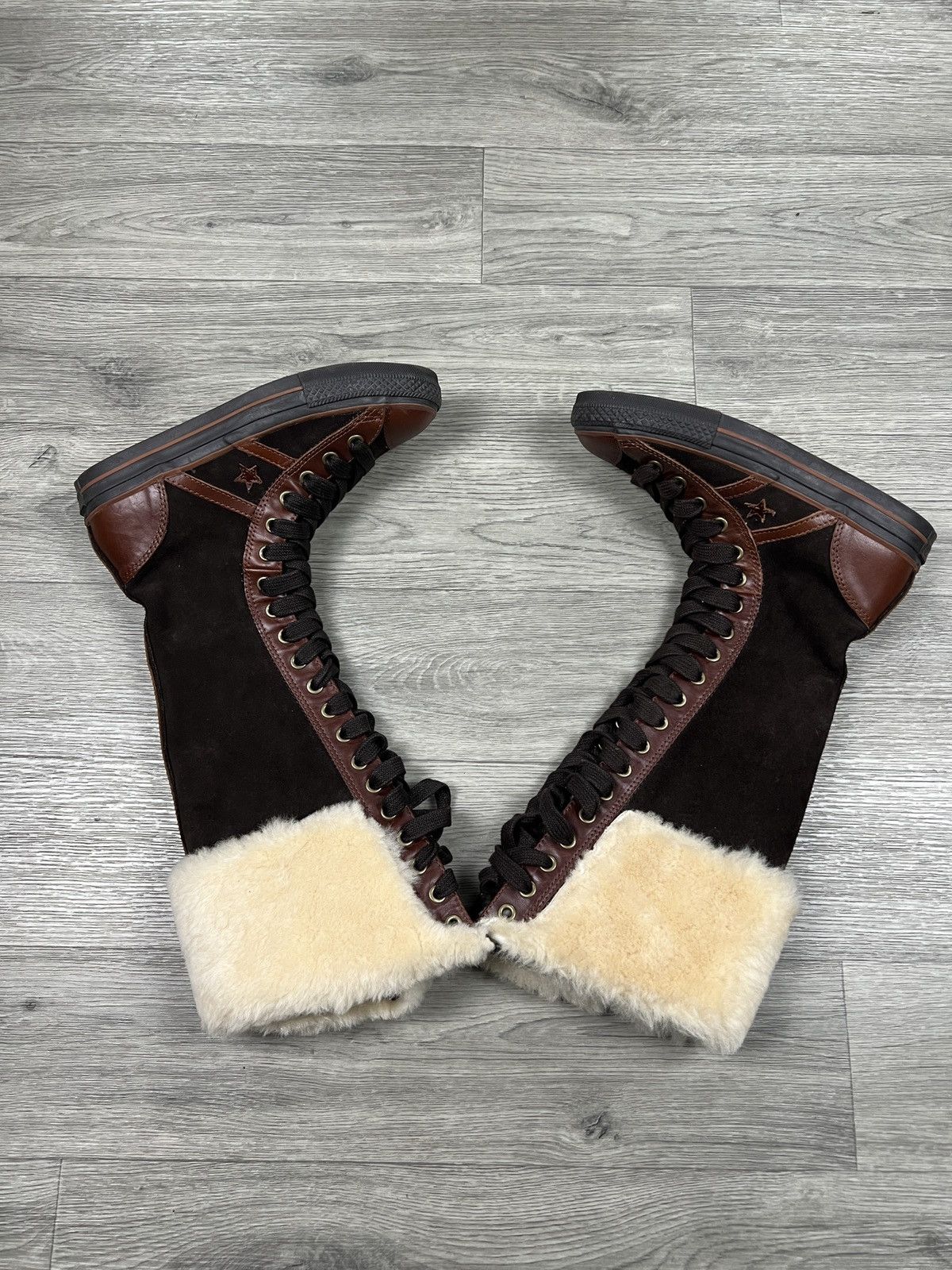 Converse Converse 2006 Star 70 Suede Leather Knee High Sneaker Boot Size US 8 / IT 38 - 2 Thumbnail