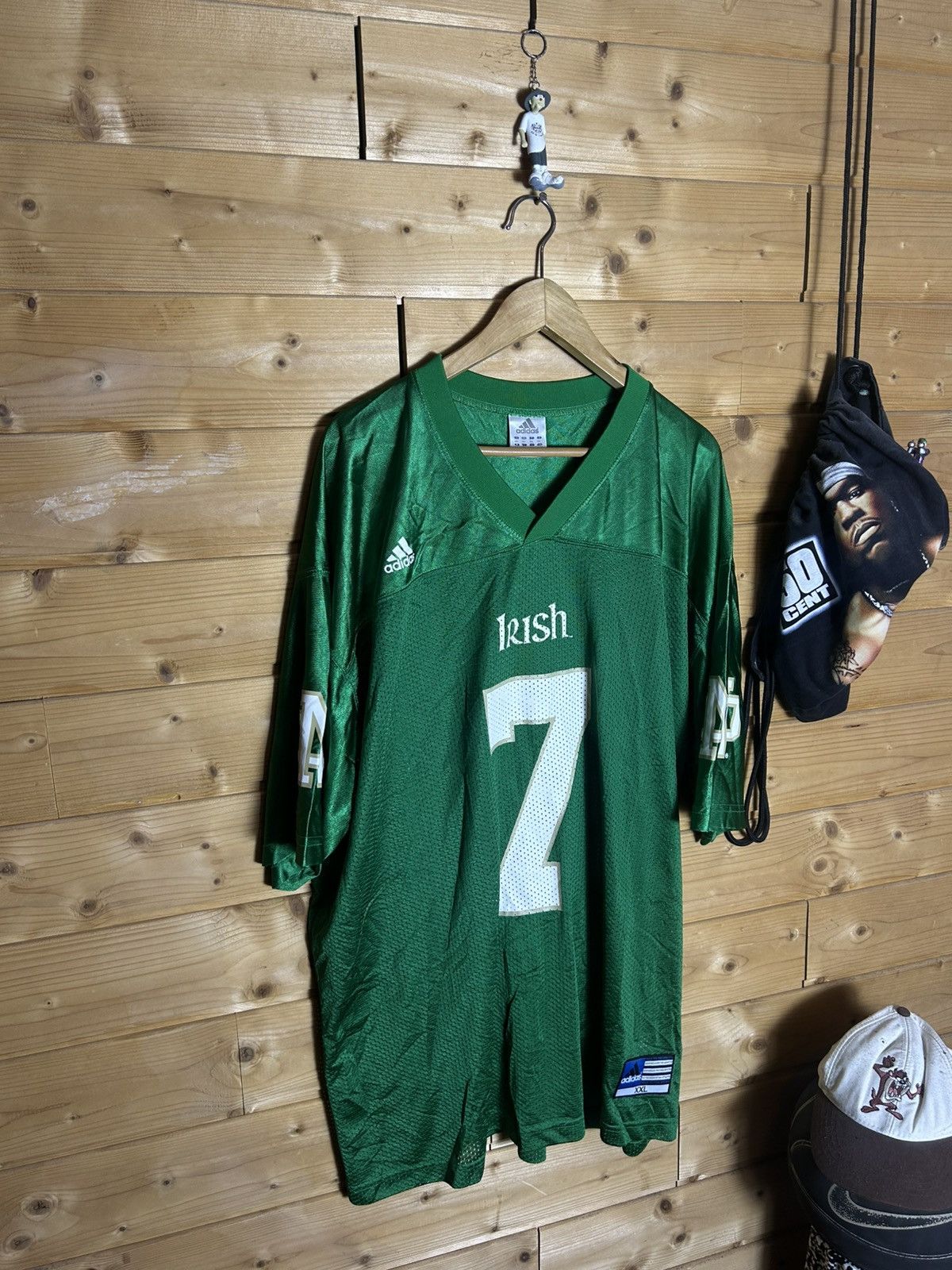 Adidas Vintage Adidas Notre Dame jersey Size US XXL / EU 58 / 5 - 1 Thumbnail
