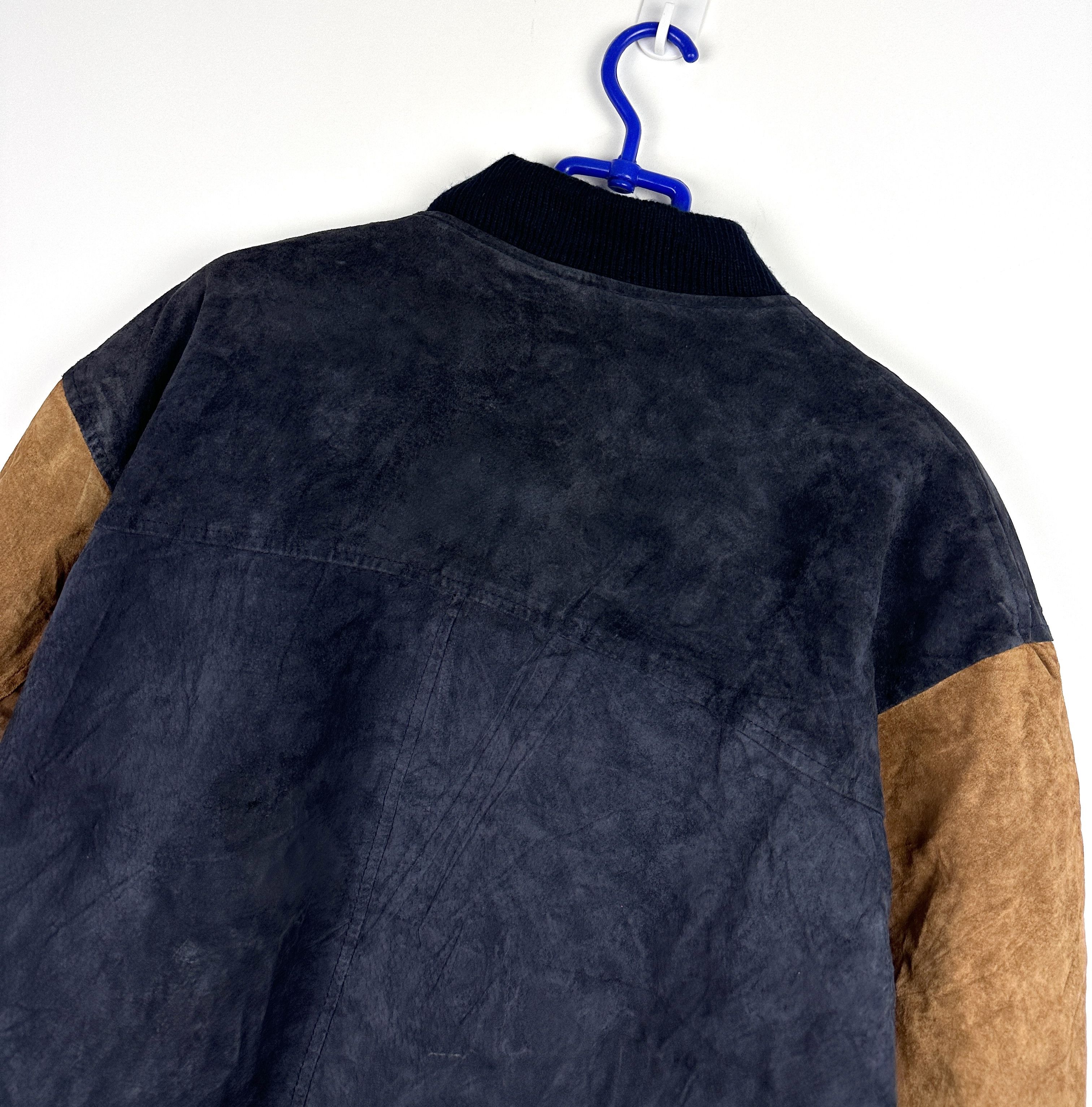 Vintage Vintage leather bomber jacket 90s y2k college varsity Size US L / EU 52-54 / 3 - 8 Thumbnail