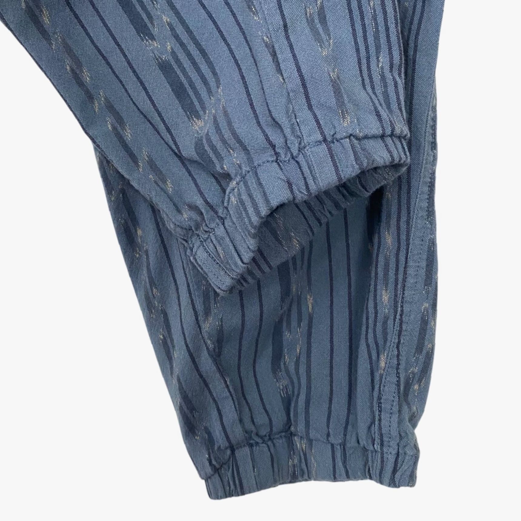 Prana prAna Arlie Slim-Fit Jogger Pants Blue Mid-Rise Ankle Length Women M Regular Slim Casual Beac h Bohemian Festival Nature Pockets Elastic Waist Size 32" / US 10 / IT 46 - 7 Thumbnail