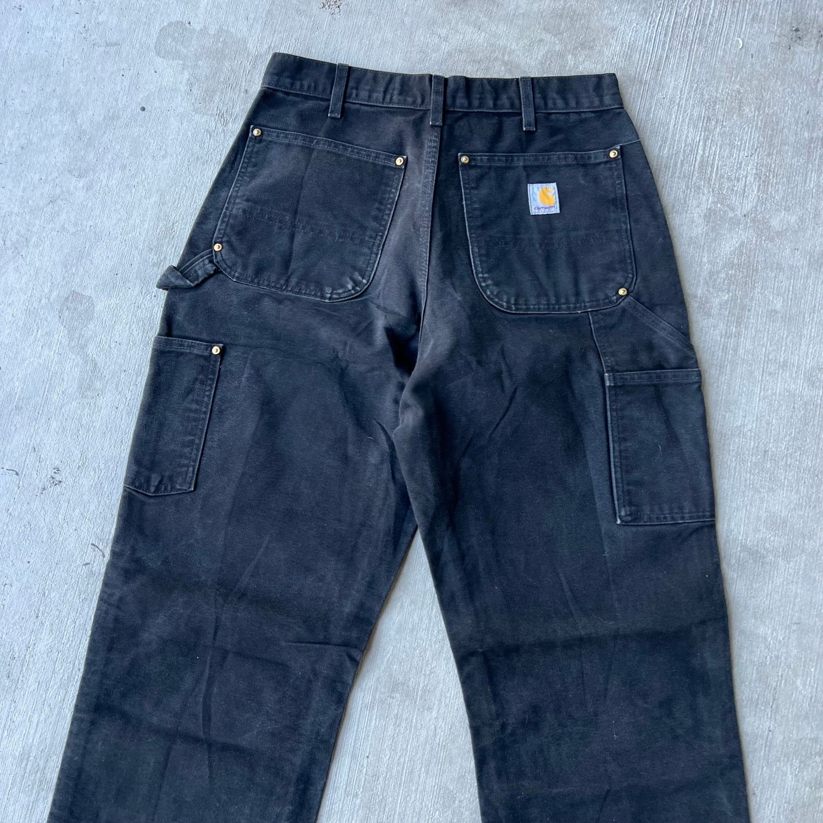 Carhartt × Vintage Carhartt black double knee work wear carpenter pants Size US 29 - 4 Thumbnail
