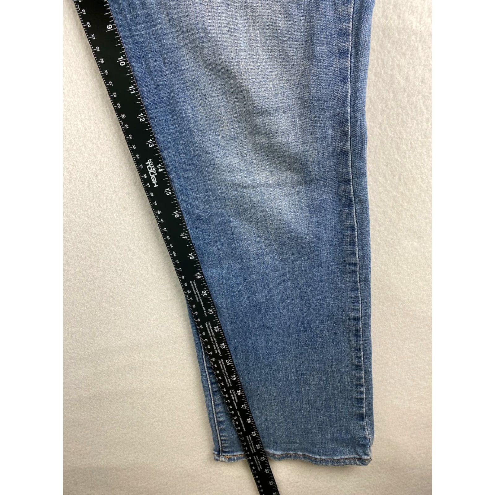 Levi's Levi's Jeans Bootcut Levi's Womens 16 Blue High Rise Distressed Regular 5-Pocket Denim Stretch Size 38" / US 16 / IT 52 - 5 Thumbnail