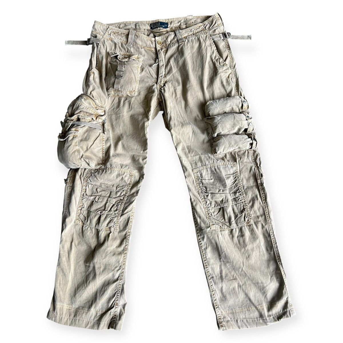 Polo Ralph Lauren Crazy Vintage 90s Polo RL Baggy Wide Leg Cargo Pants Size US 36 / EU 52 - 1 Thumbnail
