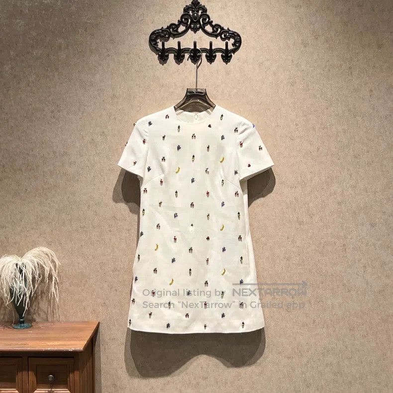 Valentino Valentino Rhinestone Fruit Dress/ Size S / US 4 / IT 40 - 1 Thumbnail
