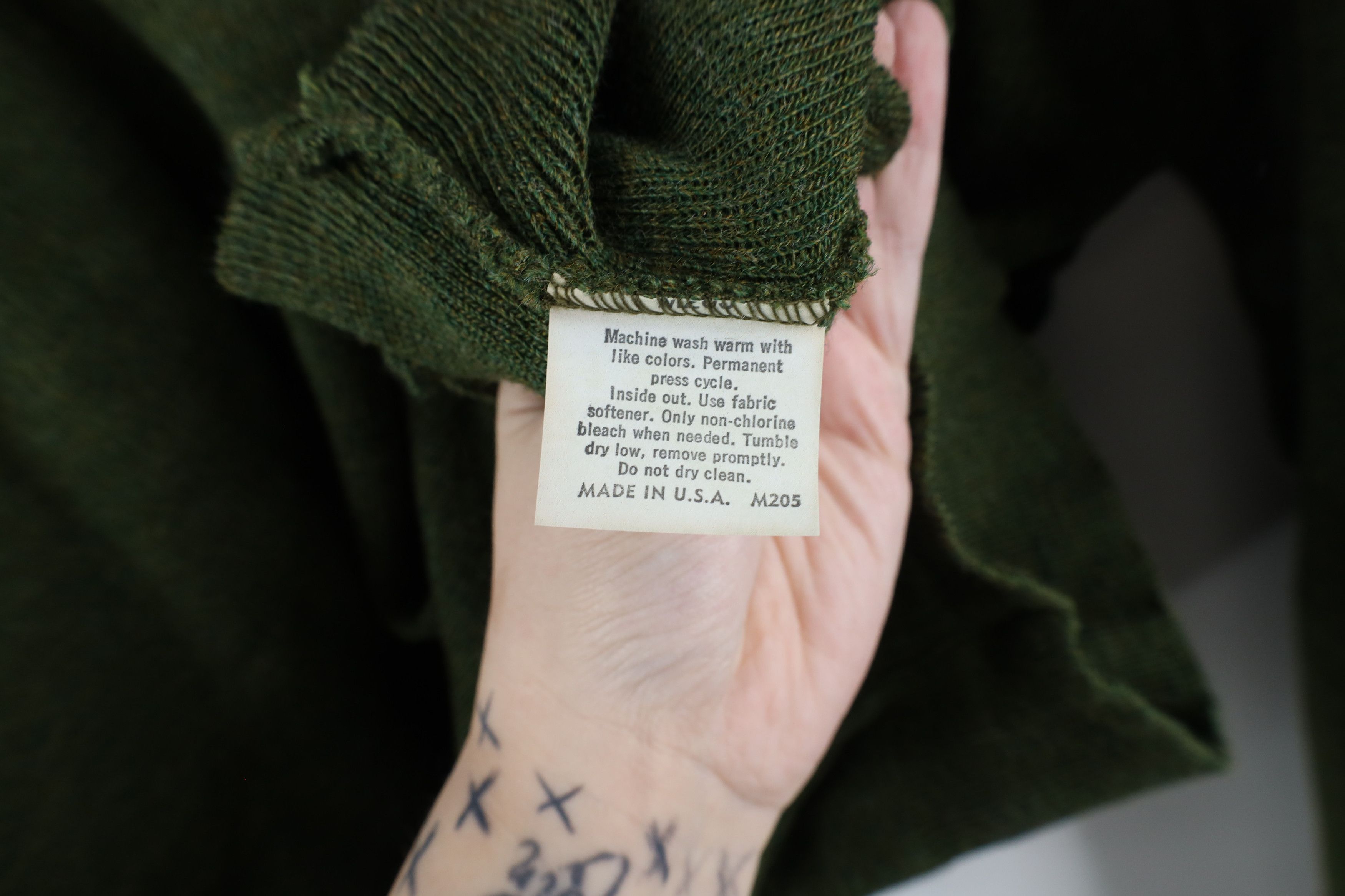 Vintage Deadstock Vintage 90s Streetwear Sweater Loden Green USA Size US XL / EU 56 / 4 - 7 Thumbnail