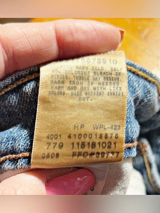 Levi's Vintage Clothing Vintage Levis 518 Superlow Stretch Cut Off Jean Shorts Size 31" - 5 Thumbnail