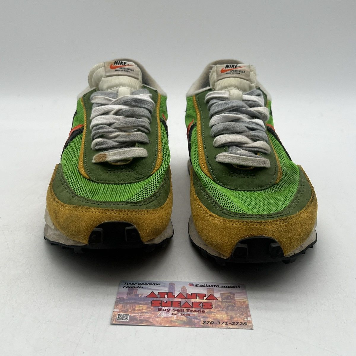 Nike Sacai x LDWaffle green gusto Size US 10 / EU 43 - 2 Thumbnail