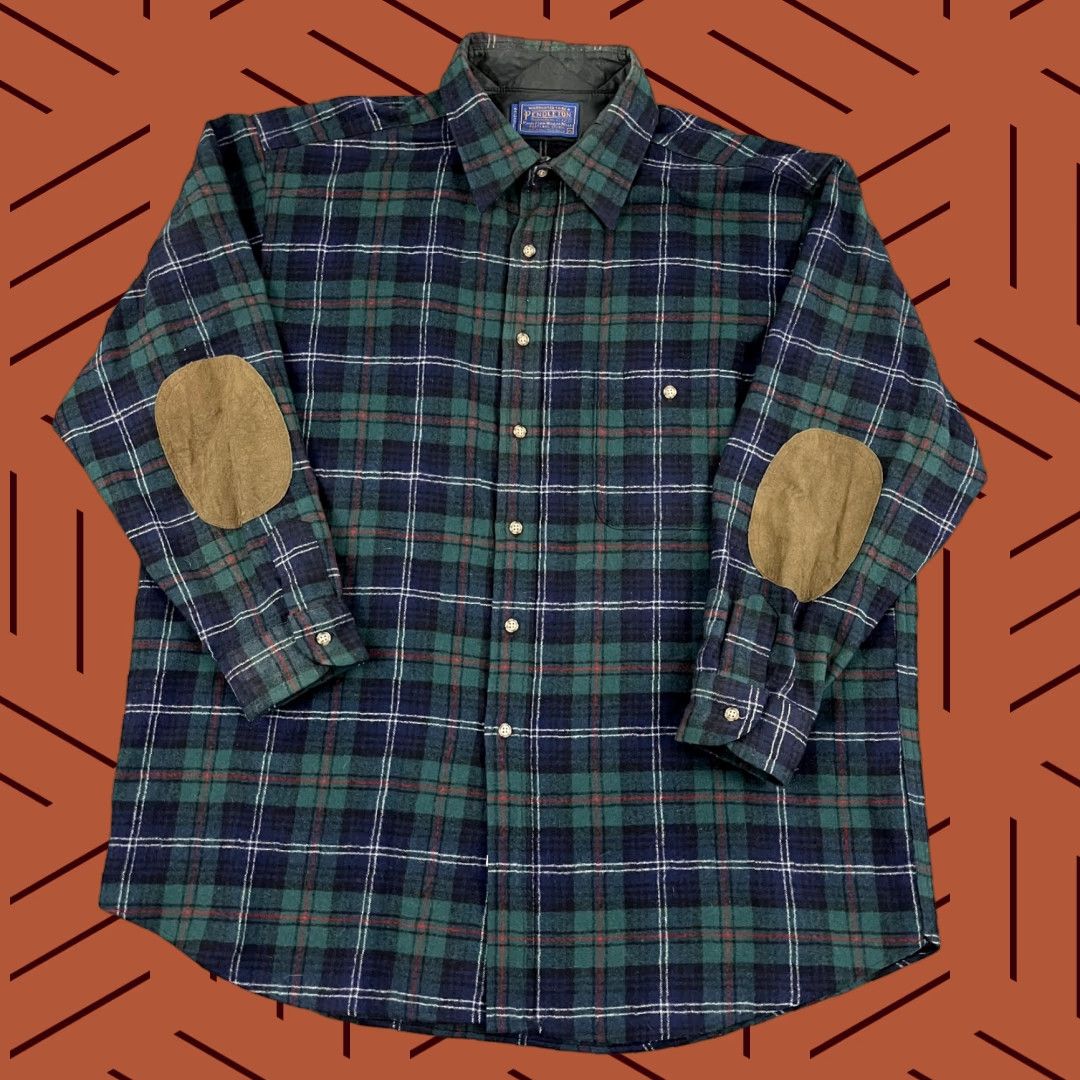 Pendleton VINTAGE Pendleton Shirt Mens XL Tartan Wool Button-Up Long Sleeve Hiking USA Size US XL / EU 56 / 4 - 1 Thumbnail