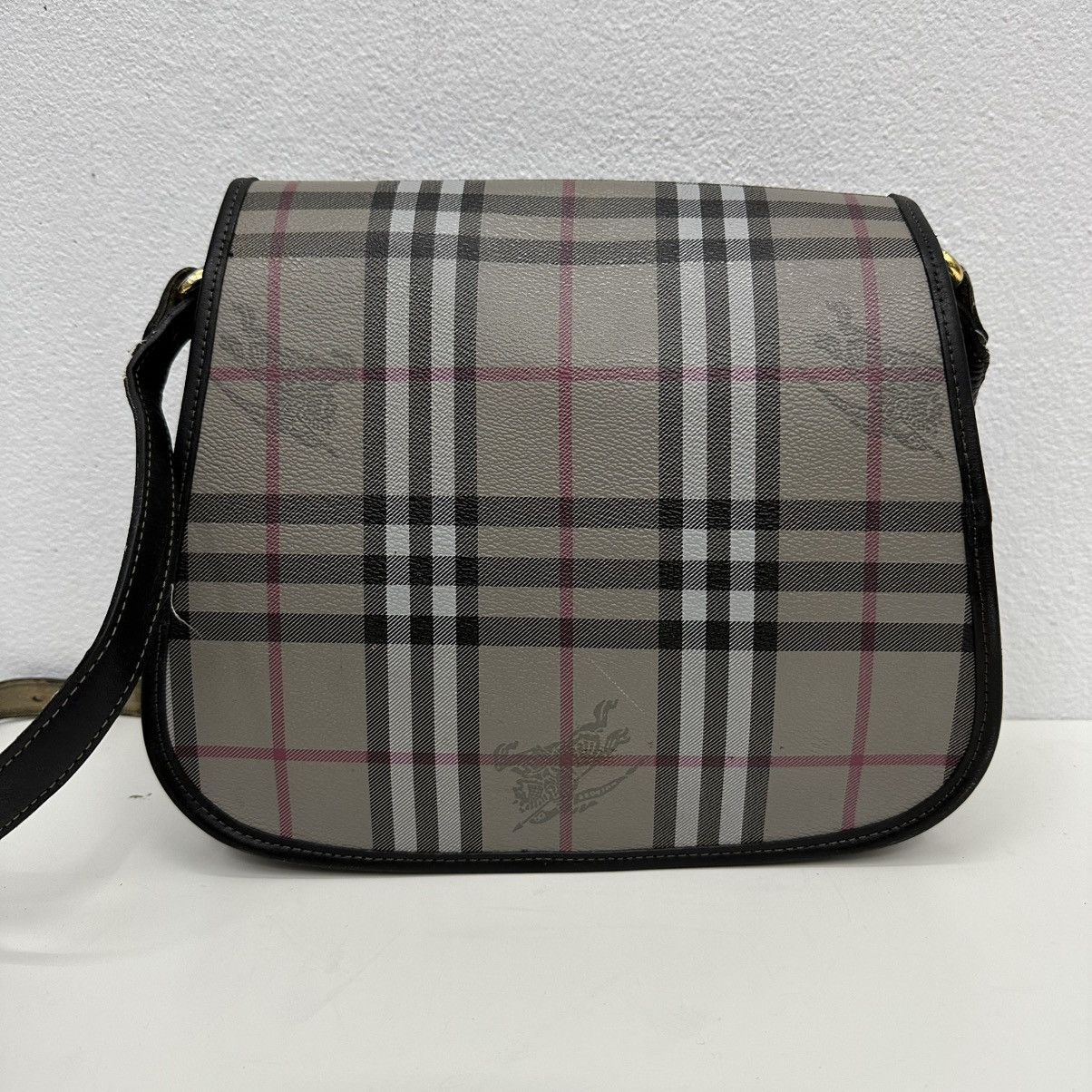 Burberry AUTHENTIC VINTAGE BURBERRYS NOVA CHECK GREY SHOULDER BAG Size ONE SIZE - 5 Thumbnail