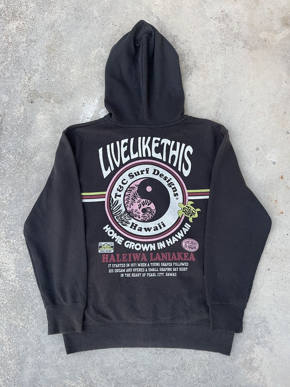 Japanese Brand × Vintage Vintage 90s T&C Surf Designs Hawaii Zip Up Hoodie Size US M / EU 48-50 / 2 - 3 Thumbnail