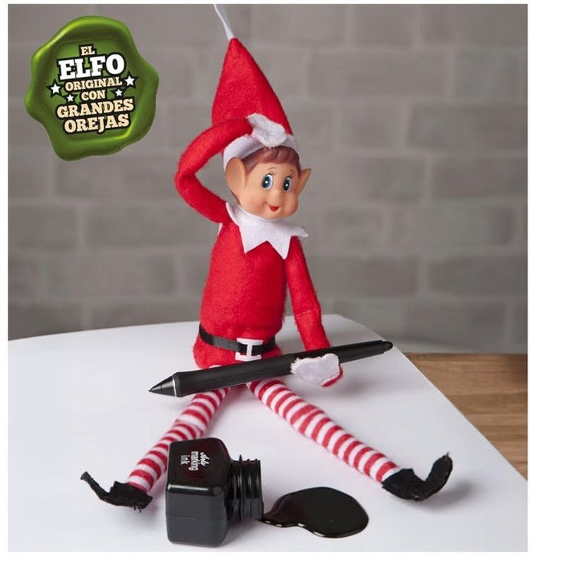 The Unbranded Brand Christmas Elf Behaving Badly Plush Toy 12"Bendy Doll 12" Size ONE SIZE - 8 Thumbnail