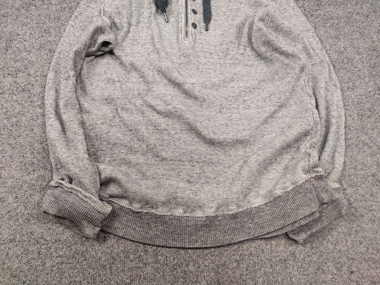 Diesel Vintage Diesel Logo Y2K Grey Cotton Structure Zip Hoodie Size US L / EU 52-54 / 3 - 5 Thumbnail