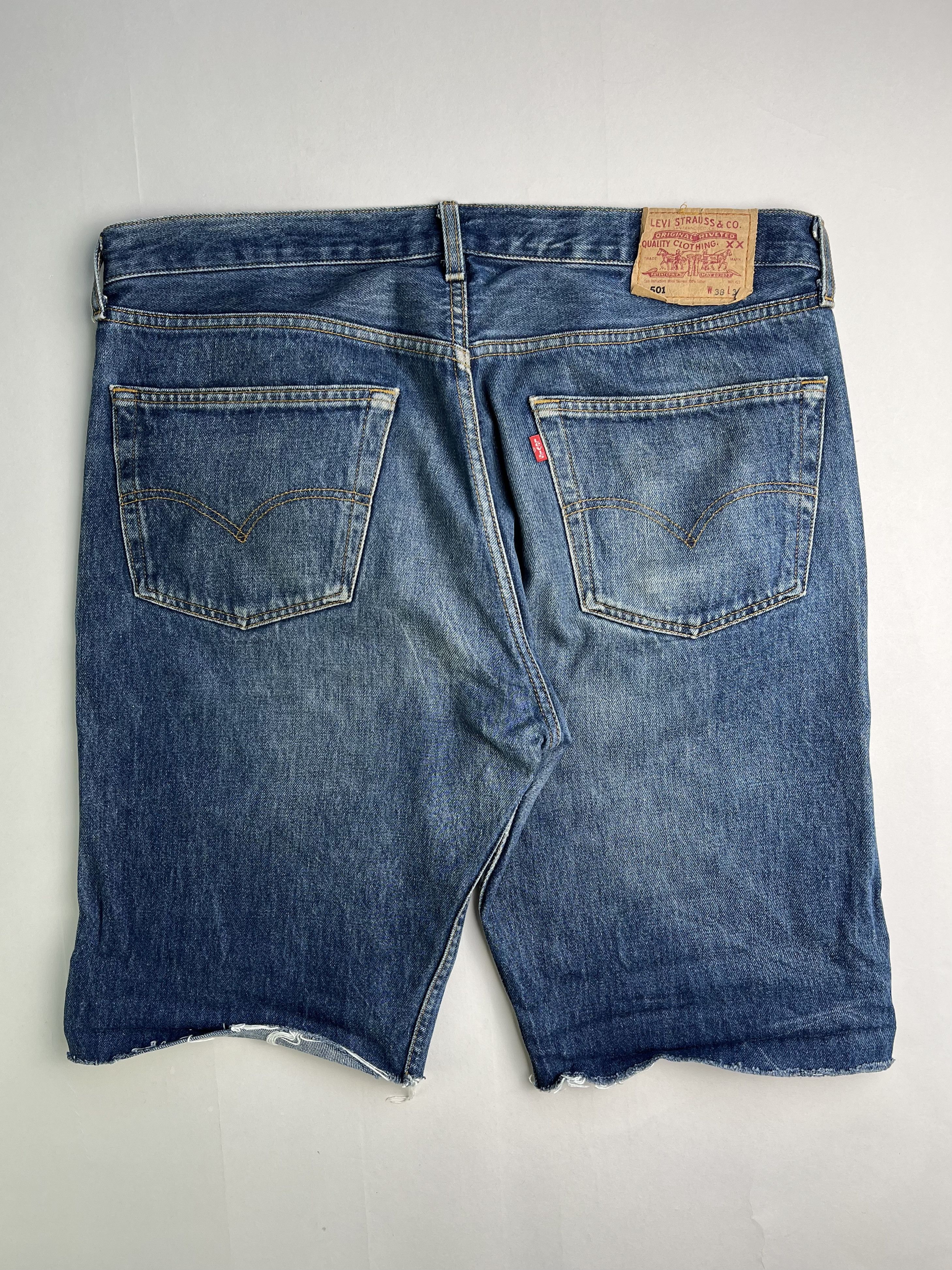 Levi's Levis 501 Jeans Shorts Blue Wash W38 Size US 38 / EU 54 - 4 Thumbnail