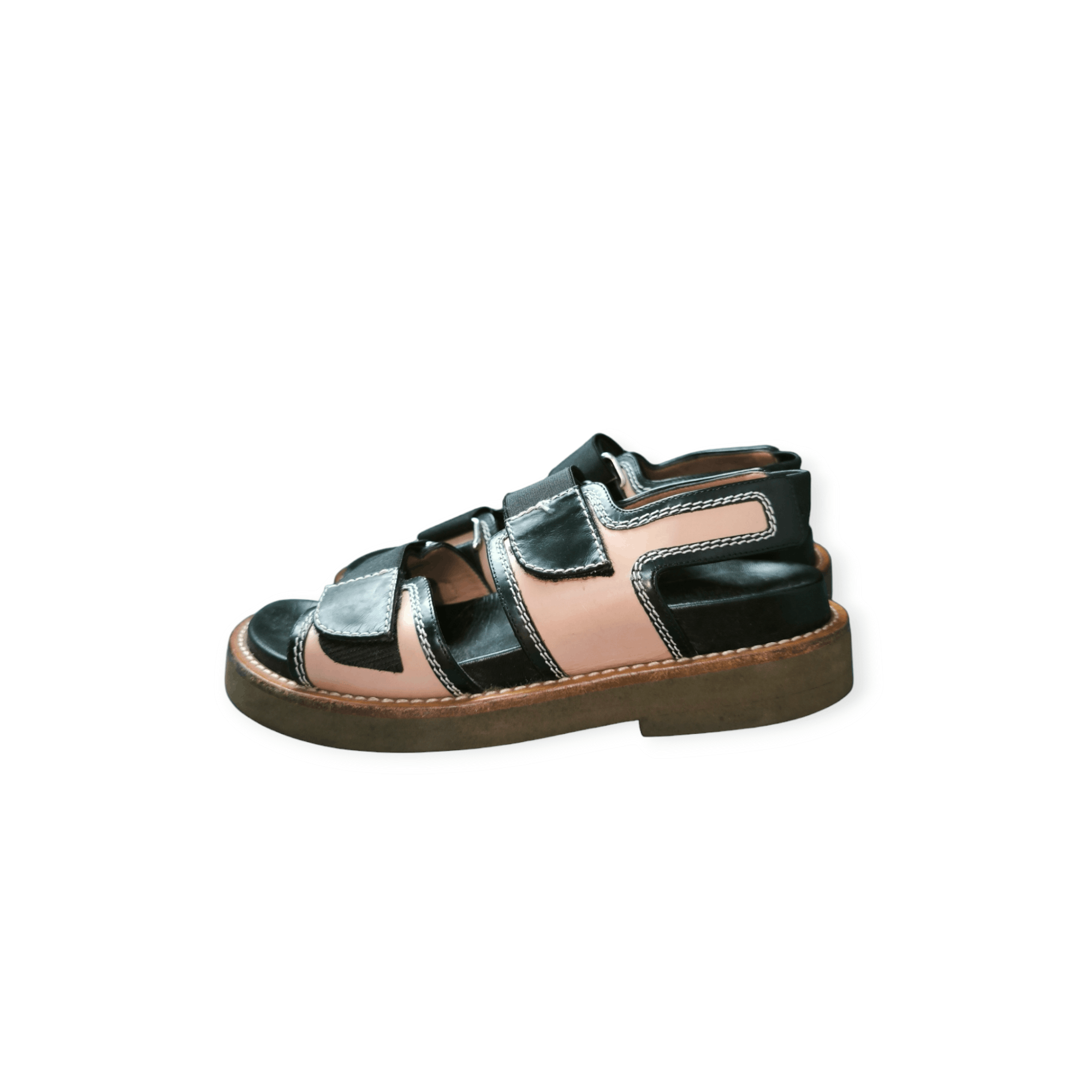Designer × Marni Leather Slingback Sandal Size US 7 / IT 37 - 1 Thumbnail