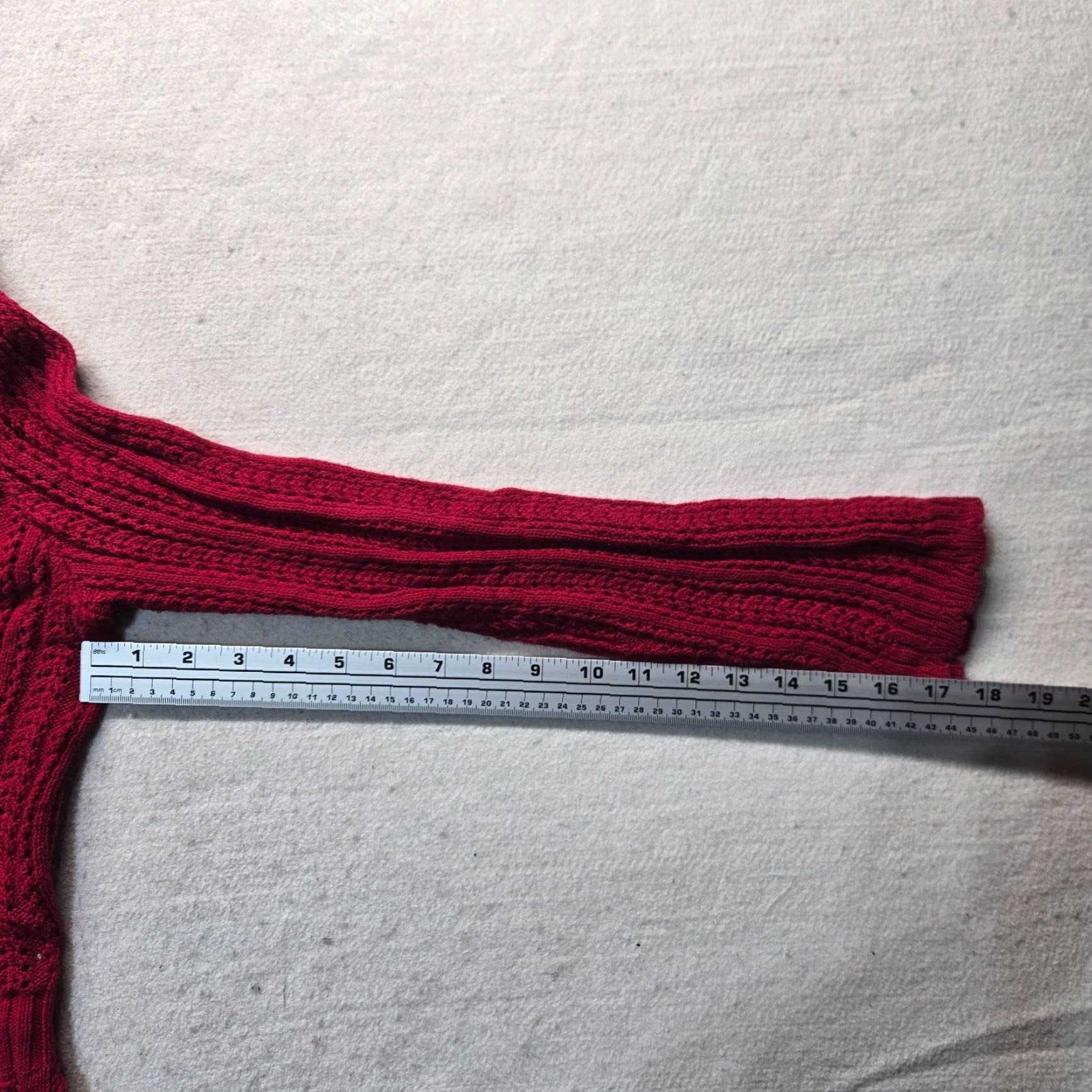 Vintage VINTAGE Notations Cardigan Sweater Women Solid Red Knit Button Front Long Sleeve L Large Winter Fall Spring Open-Knit Modern Classic Mens Womens? Size L / US 10 / IT 46 - 6 Thumbnail
