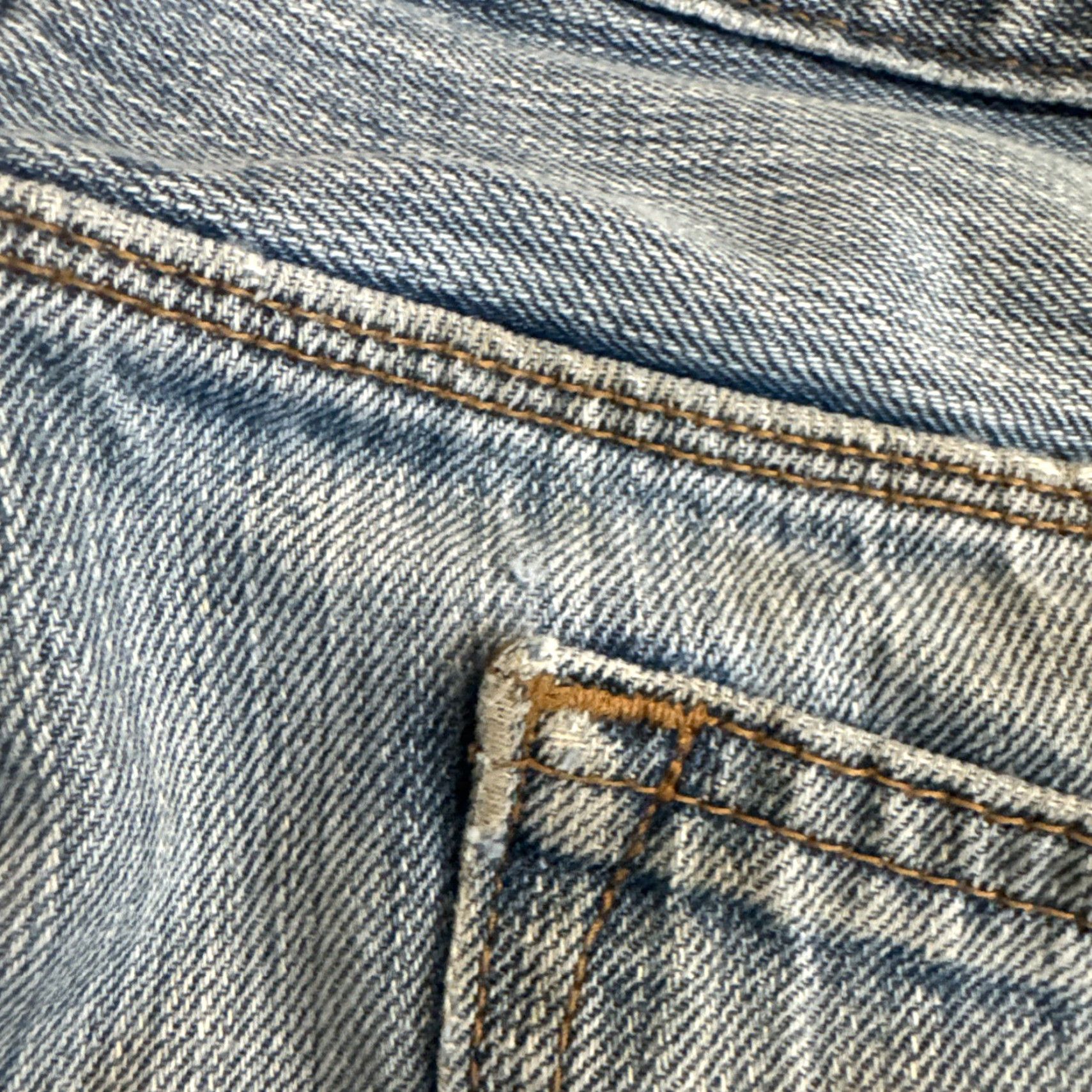 Gap VINTAGE Gap Jeans Straight Denim 32x29 Men Blue 00’s Y2K Thrashed Distressed HTF Mens Size US 32 / EU 48 - 7 Thumbnail