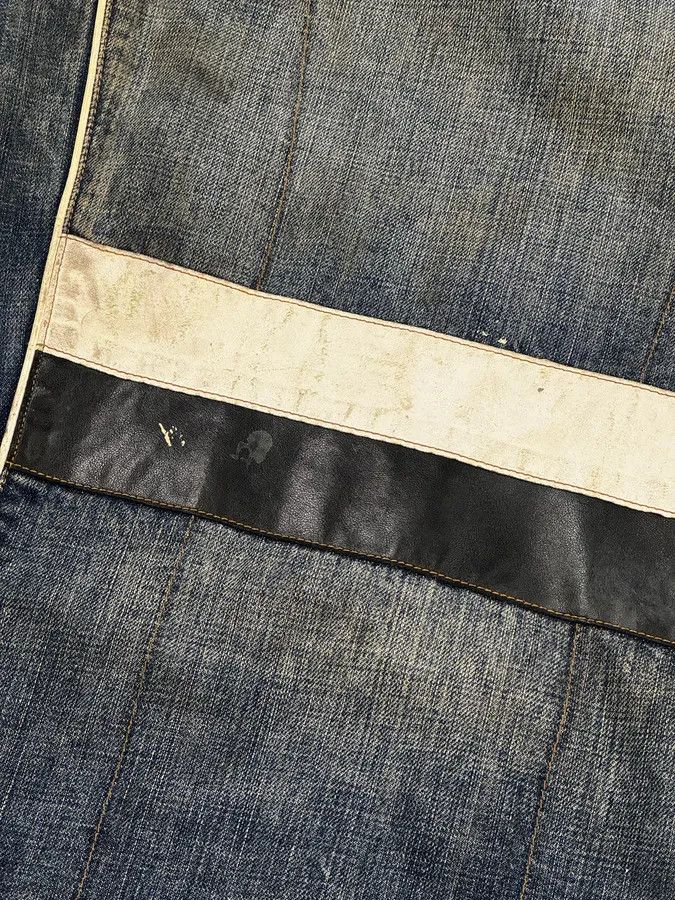 Dolce & Gabbana AW2005 Dolce & Gabbana Navy Hybrid Leather & Denim Jacket Size US M / EU 48-50 / 2 - 13 Thumbnail