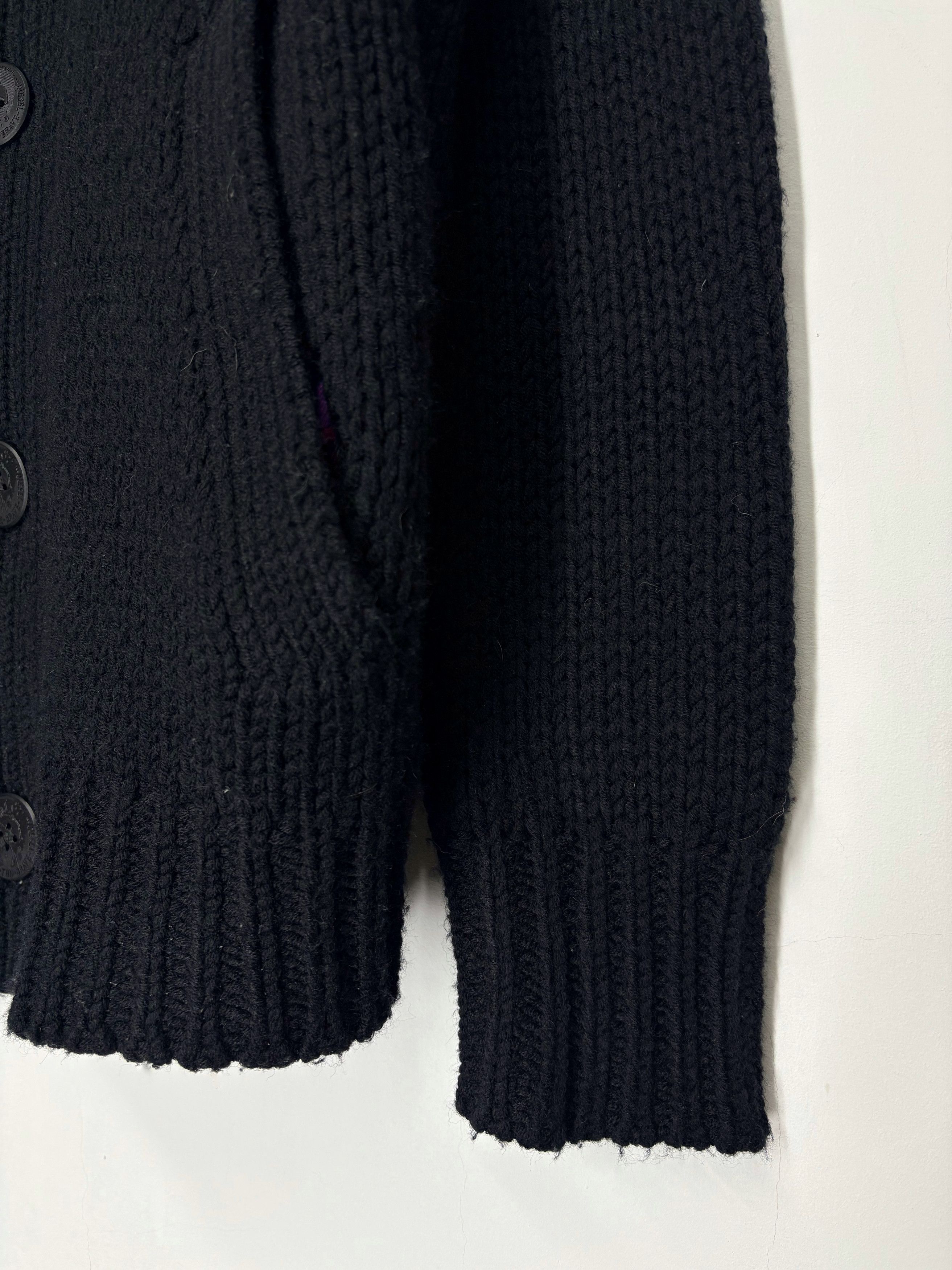 Diesel Vintage Diesel Avant Garde Heavy Knit Black Sweater Size US XL / EU 56 / 4 - 8 Thumbnail