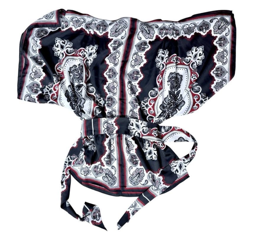 White House Black Market White House Black Market Baroque Kimono Sleeve Top – Size S Size S / US 4 / IT 40 - 2 Thumbnail