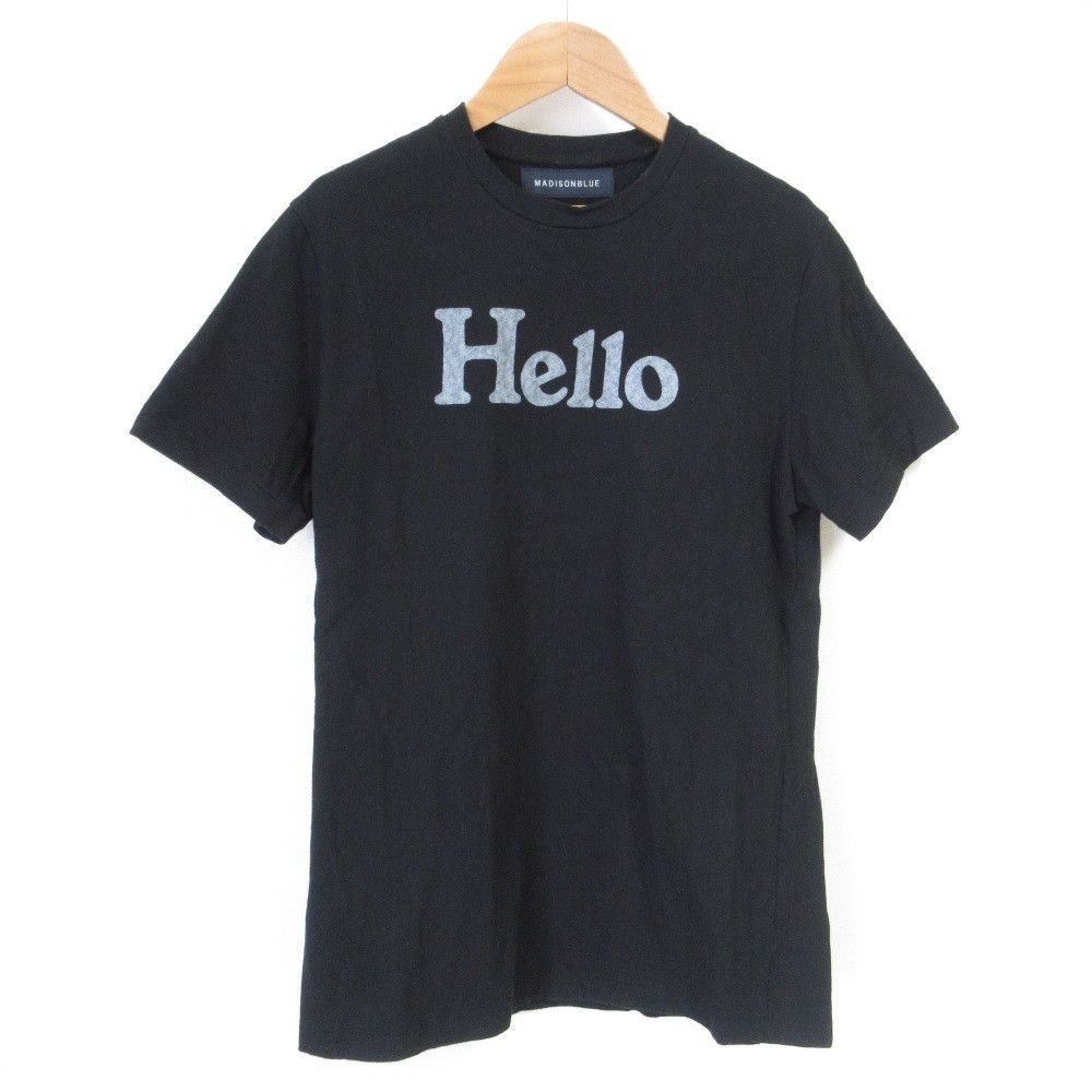 Other MADISONBLUE HELLO CREW NECK TEE T-shirt Cotton T-Shirts DUTY FREE for USA