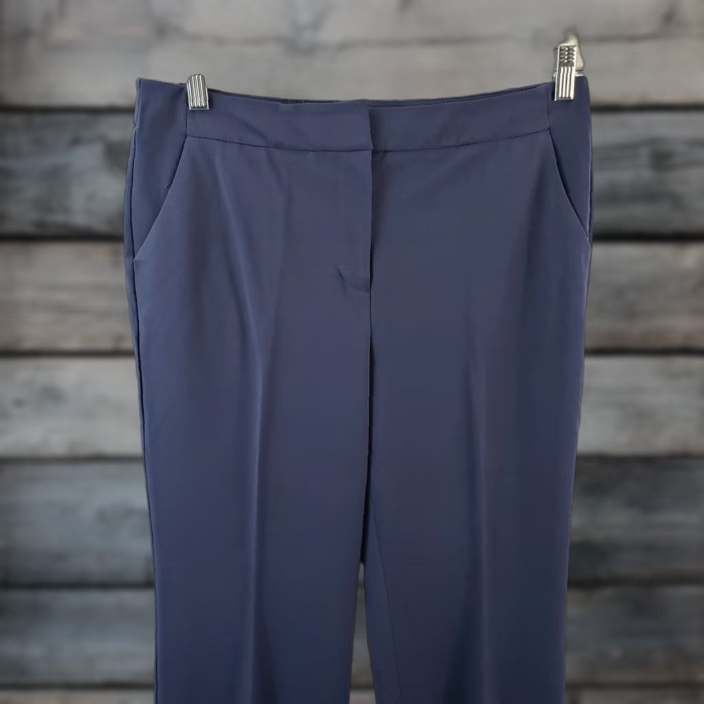 Vintage Chico's Women's Trousers Sz 8 Short Solid Blue Mid Rise Dress Pants Mens? No Size 30" / US 8 / IT 44 - 1 Thumbnail