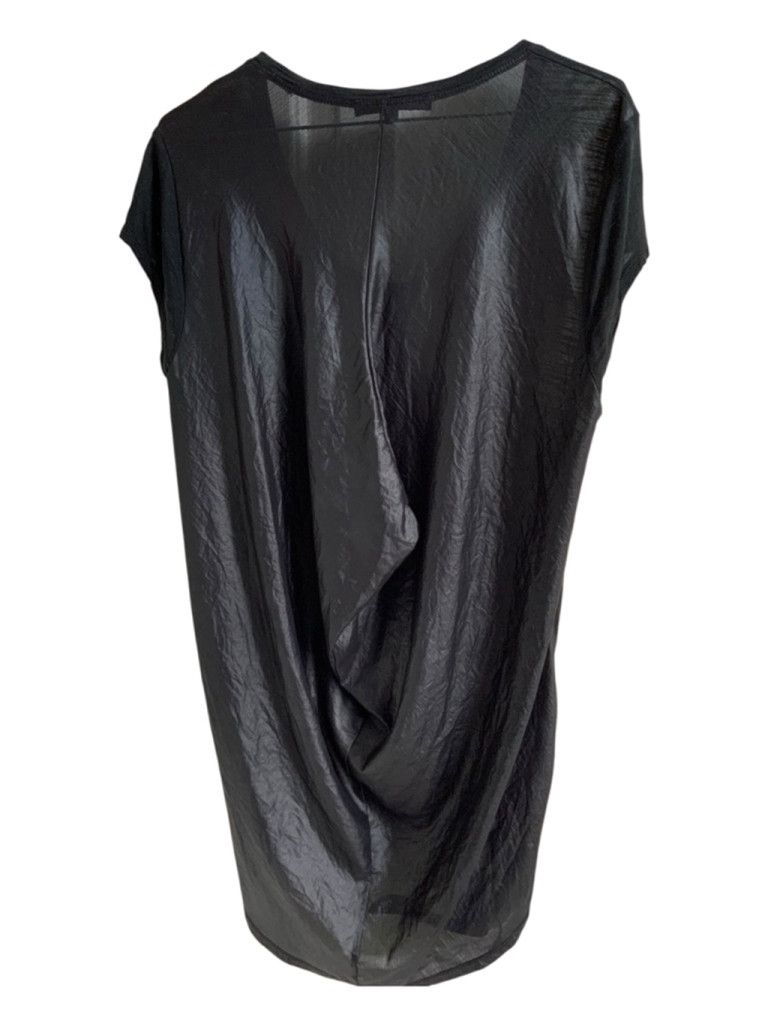 Bcbgmaxazria Women's BCBGMAXAZRIA Black Short Sleeve Tee Shirt L Size L / US 10 / IT 46 - 2 Thumbnail