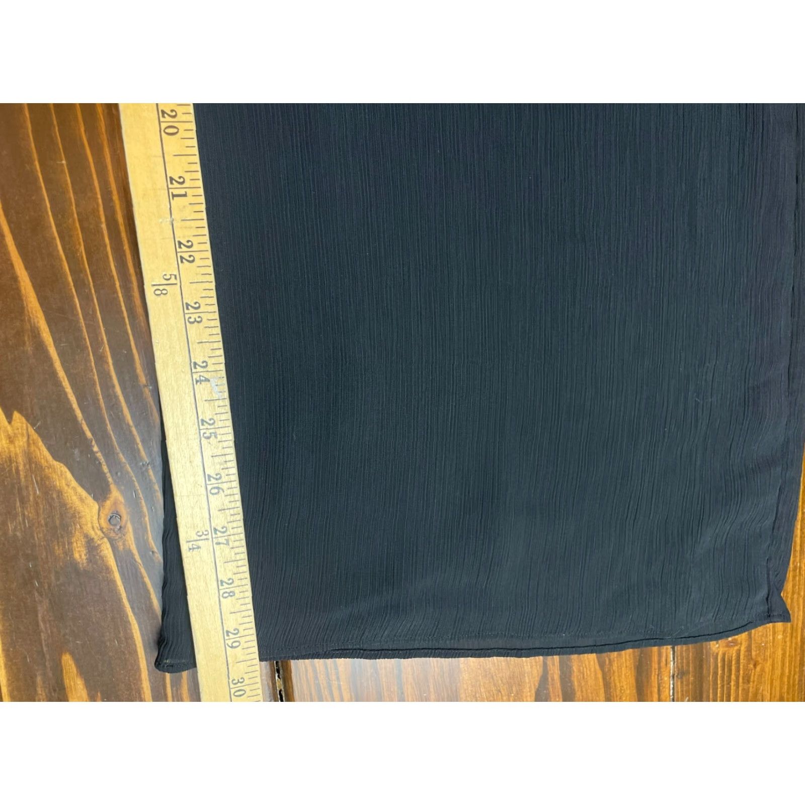 Vintage Draper's & Damon's Pants, Women's Medium, Black, Wide-Leg, Pull On, Dress Pants, Regular, 29.5 in Inseam, Pattern: Solid, Office, Womens Size 32" / US 10 / IT 46 - 6 Thumbnail