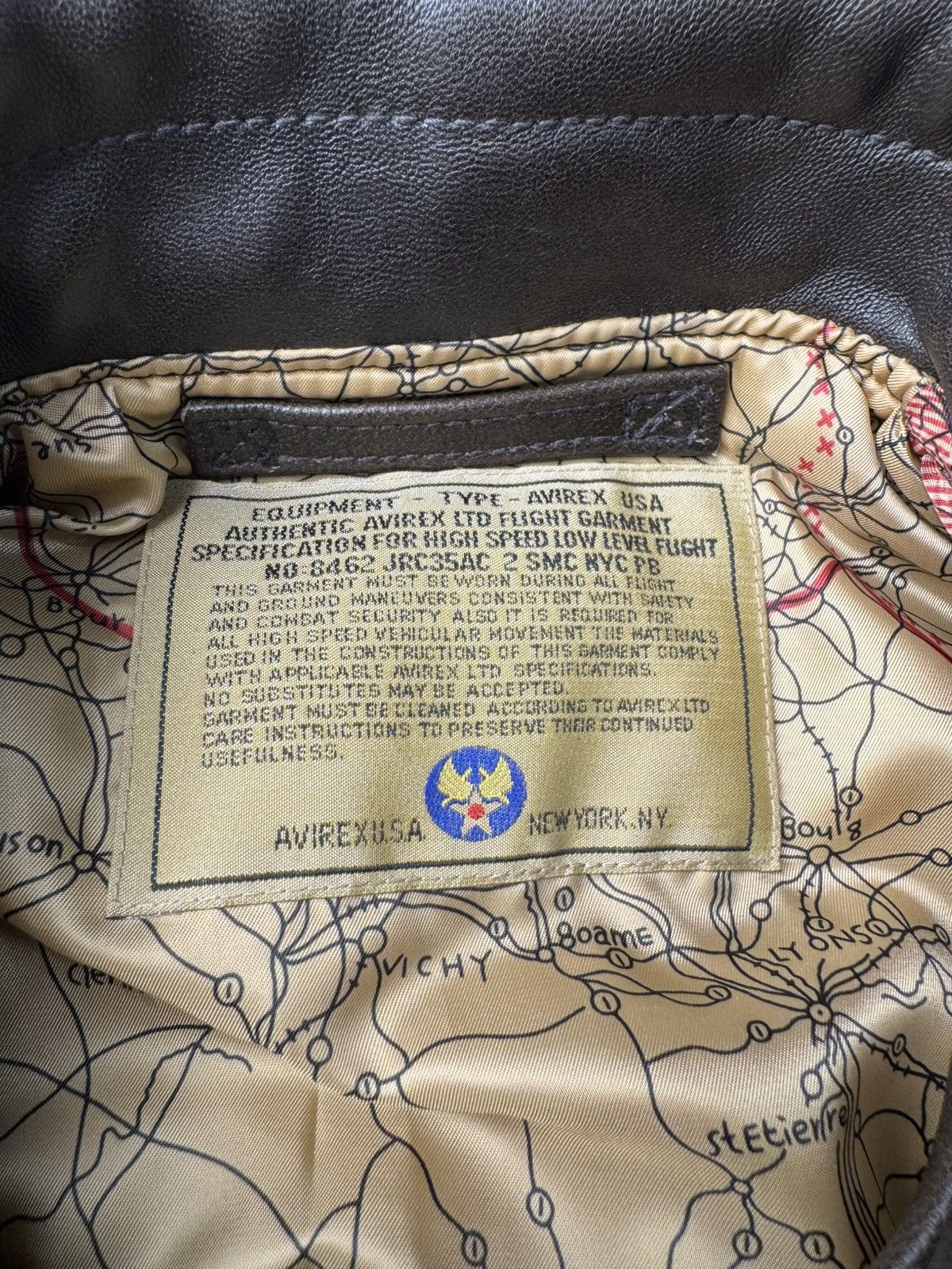 Avirex Avirex final fantasy VII A-2 leather flight jacket size 42 Size US L / EU 52-54 / 3 - 7 Thumbnail