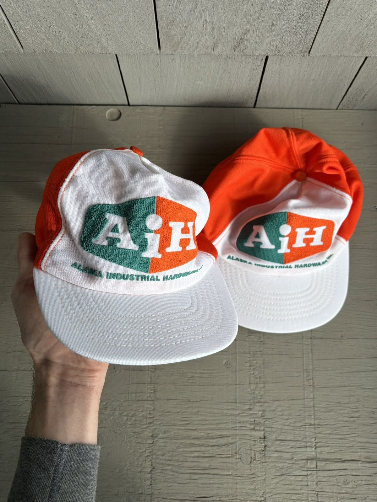 Vintage 1970s Trucker Hats Vintage Baseball Cap Mesh Matching Set 70 Size ONE SIZE - 24 Thumbnail