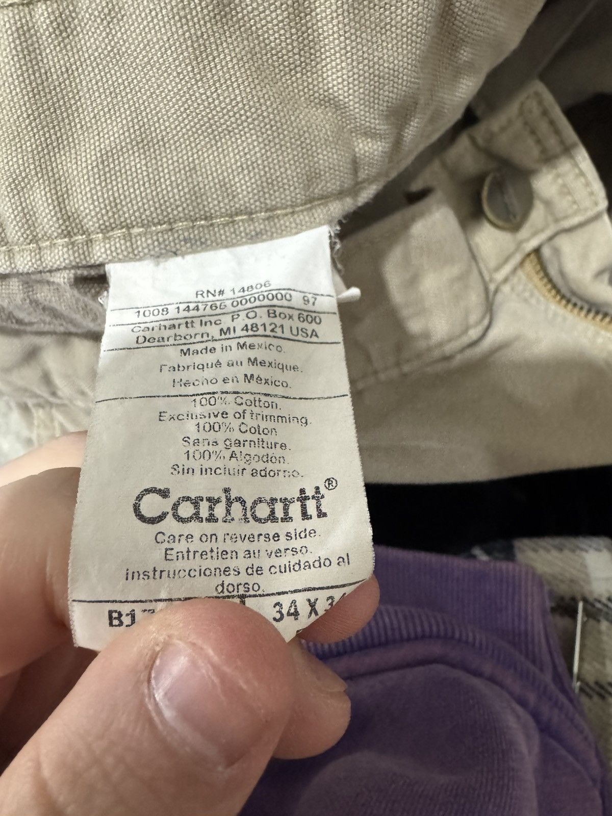 Carhartt Vintage Carrhart Khaki Work Pants Size US 34 / EU 50 - 4 Thumbnail