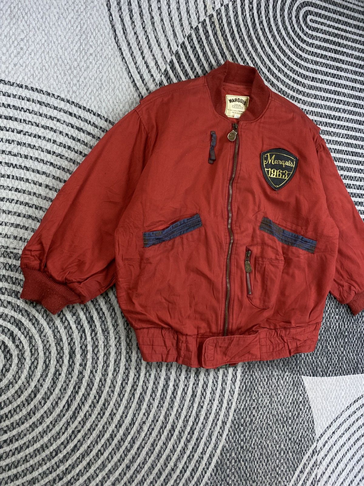 Japanese Brand Vintage Marquis 1963 Casual Fashion Cotton Bomber Jacket Size US XL / EU 56 / 4 - 3 Thumbnail