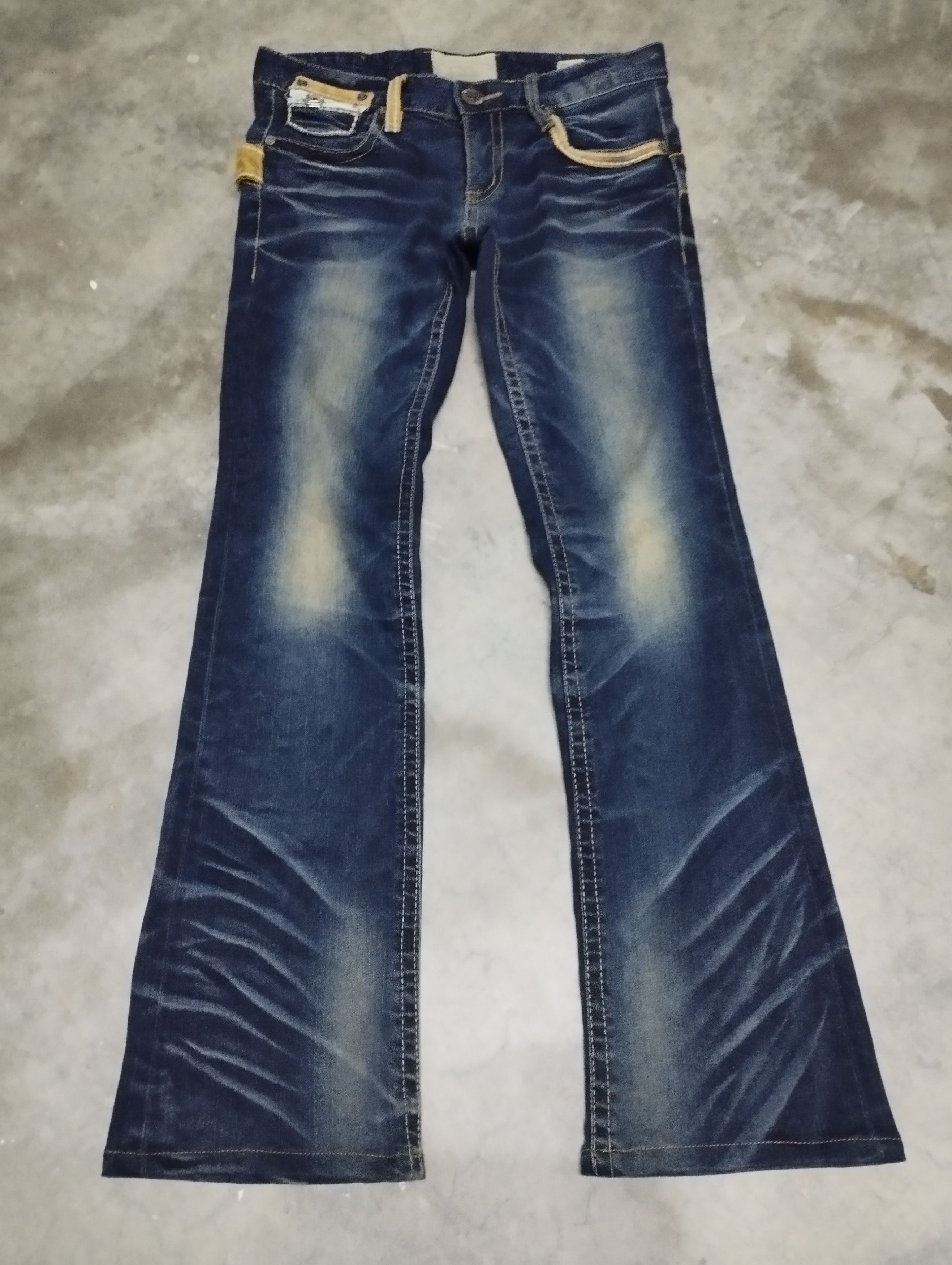 Tornado Mart Flare Jeans Lolita Mud Rusty Claws Stretch Bootcut Jeans Size US 28 / EU 44 - 2 Thumbnail