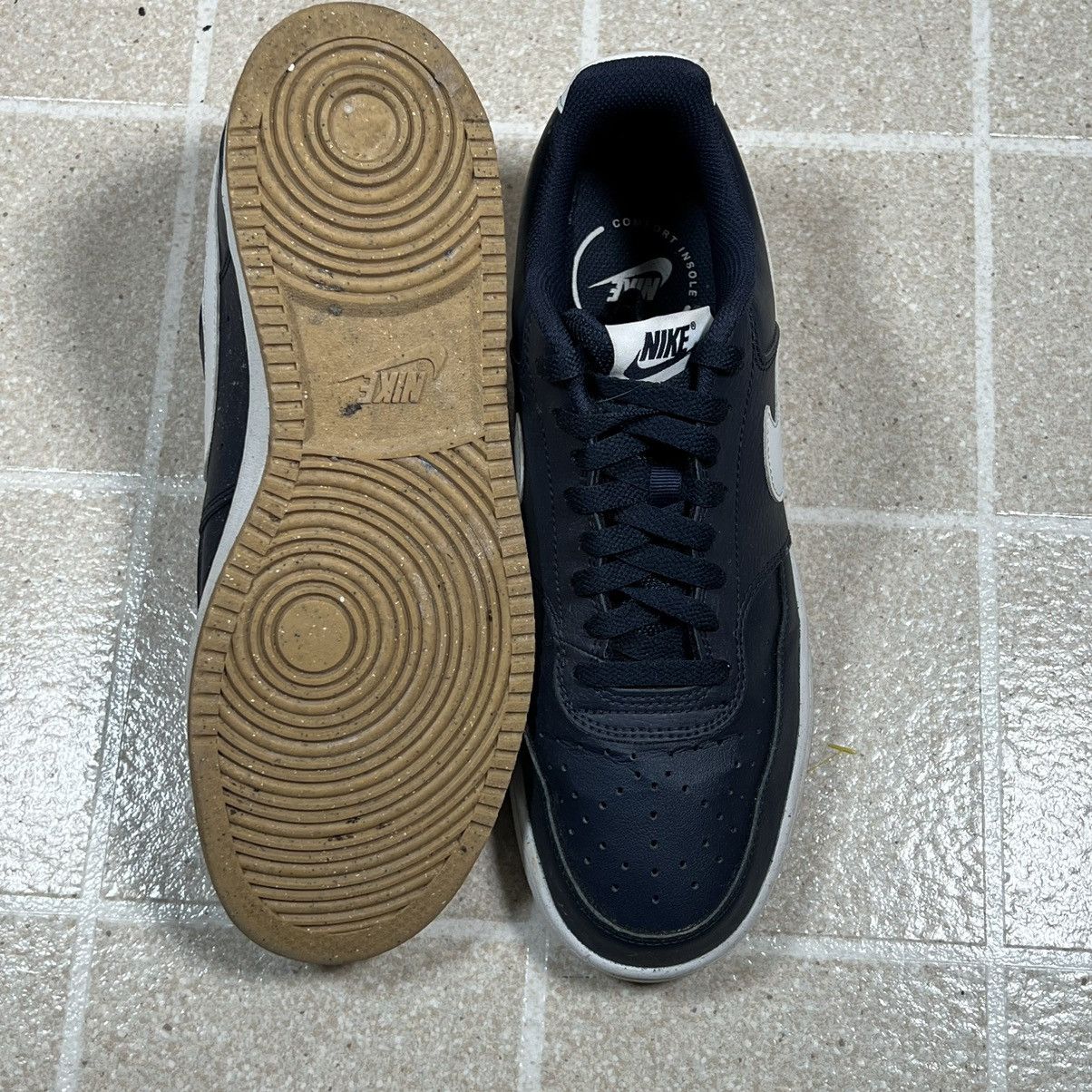 Nike Nike Court Vision Low Trainers - Navy Obsidian & White, Size US 10 / EU 43 - 4 Thumbnail