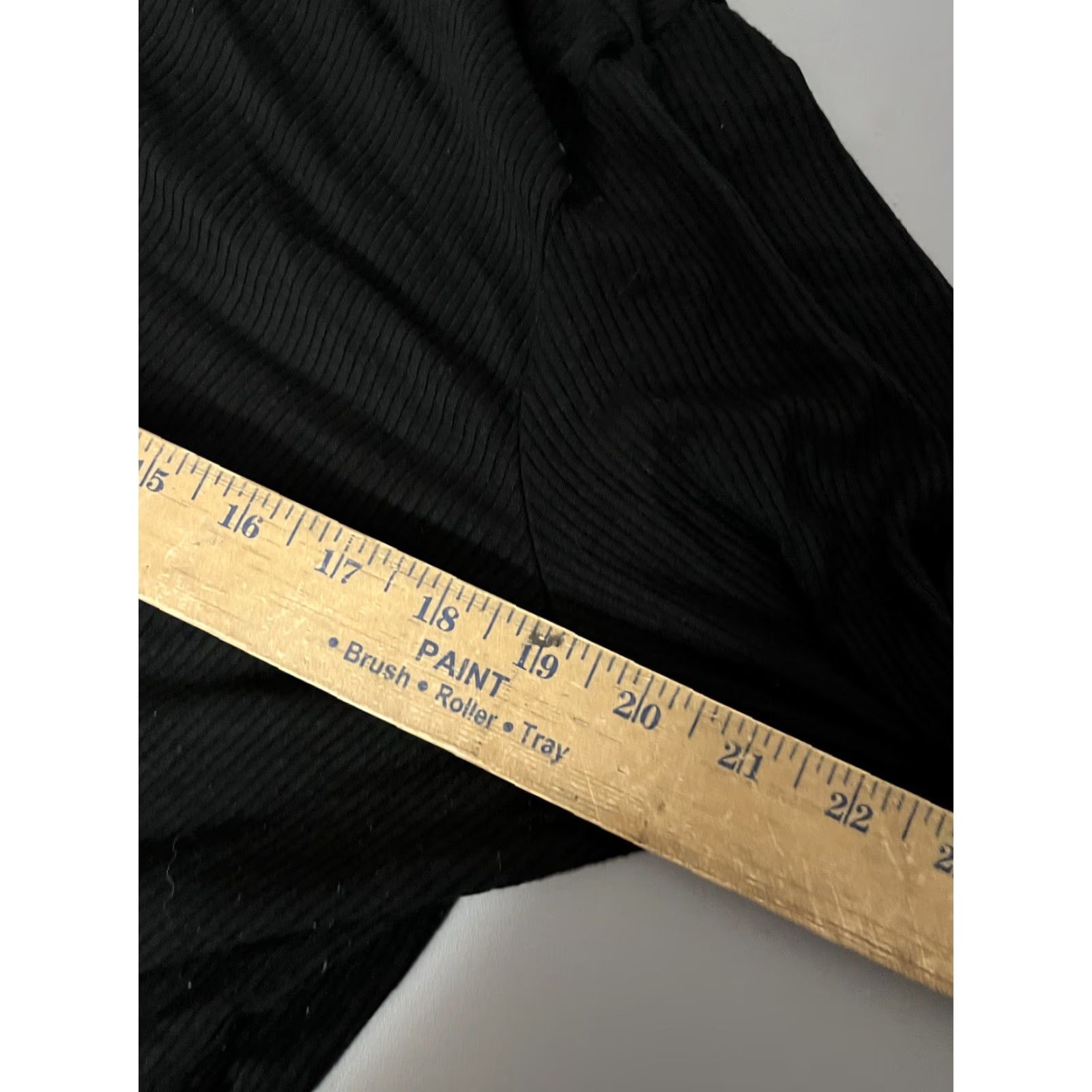 H&M VINTAGE H&M Women's Black Long Sleeve Boat Neck Top Ribbed Knit XL Suitable for Business Formal Wedding Workwear Size XL / US 12-14 / IT 48-50 - 6 Thumbnail