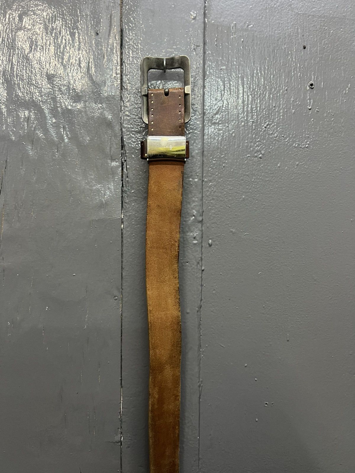 Leather Vintage Leather Belts Length 43" Size ONE SIZE - 5 Thumbnail