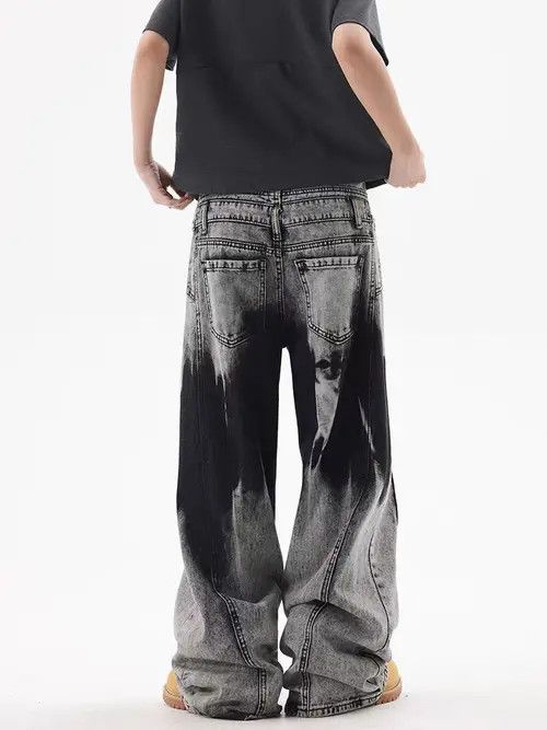 VIBE Heavyweight vintage wash tie-dye hip-hop baggy jeans Size US 32 / EU 48 - 1 Preview