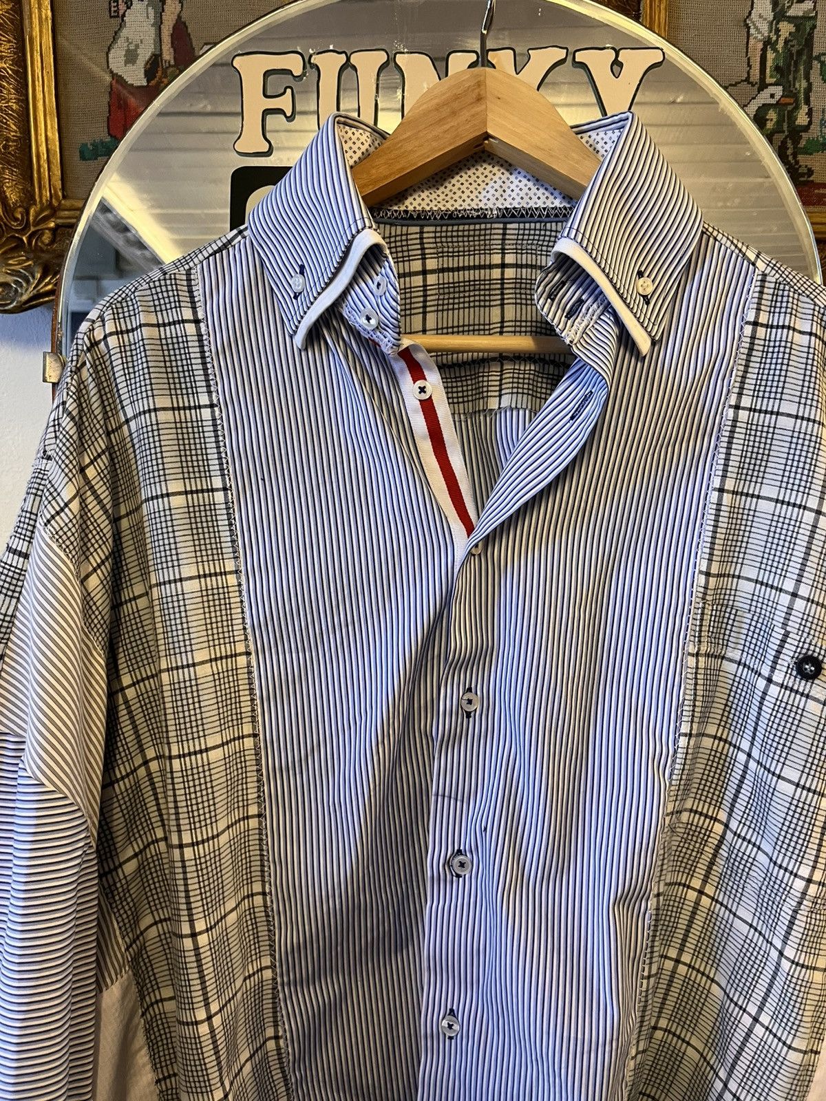 Handmade handmade upcycled shirt Size M / US 6-8 / IT 42-44 - 2 Thumbnail
