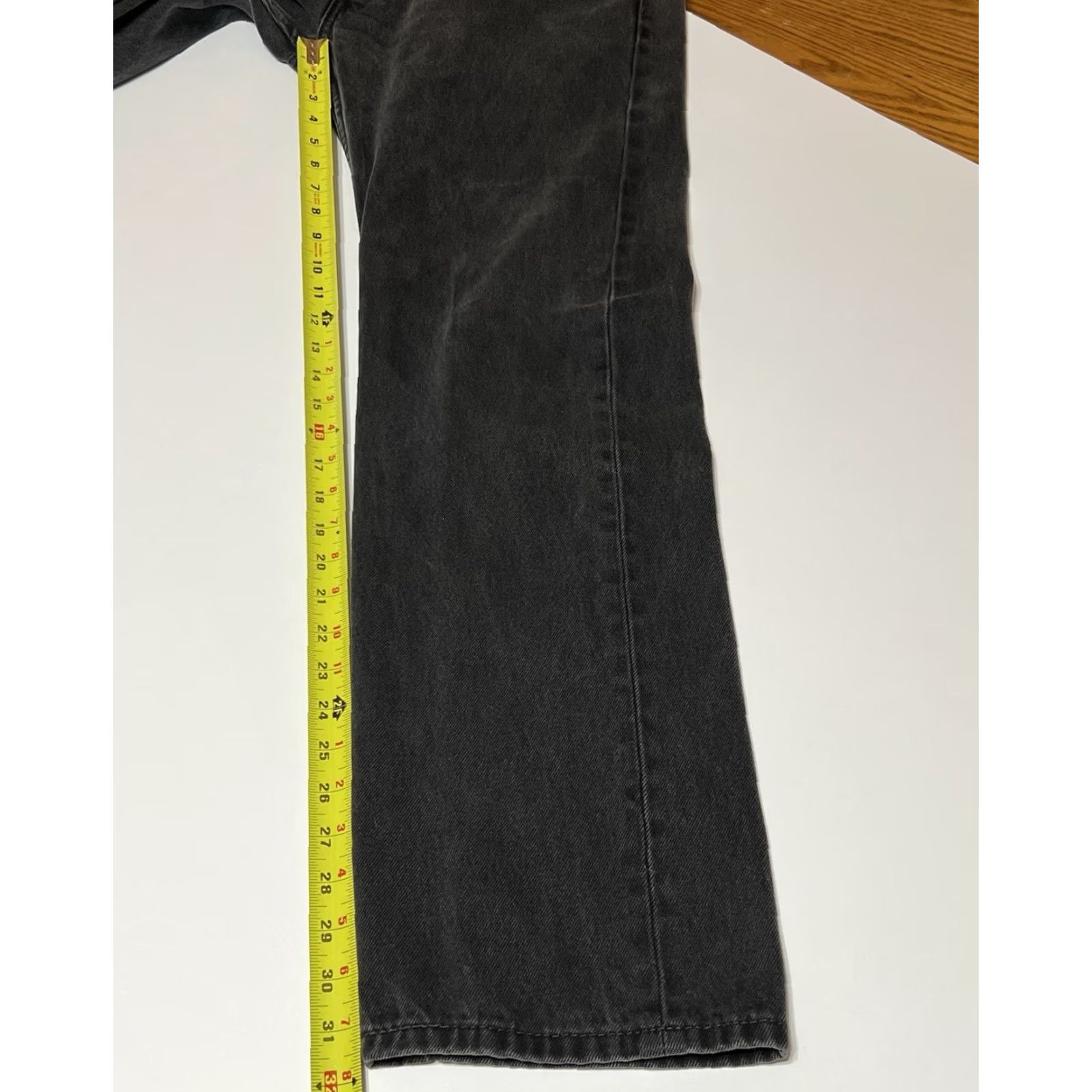 Levi's Levi's 505 Jeans Mens Regular Straight Denim Black Wash 34x32 5-Pocket Belt Loops Size US 34 / EU 50 - 5 Thumbnail