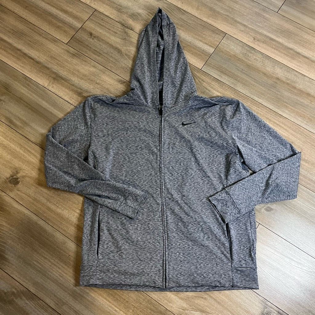 Nike Nike Yoga Blue Heathered Athletic Workout Hoodie Men Large Size US L / EU 52-54 / 3 - 1 Thumbnail