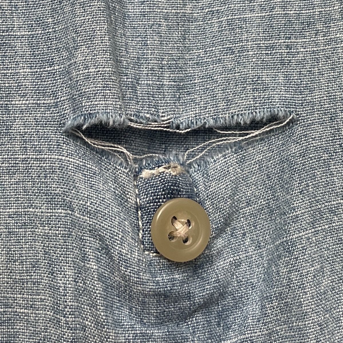 Kansai Yamamoto × Vintage × Yohji Yamamoto Vintage Japanese Brand Kansai Yamamoto Denim Shirt 1990s Size US M / EU 48-50 / 2 - 12 Thumbnail