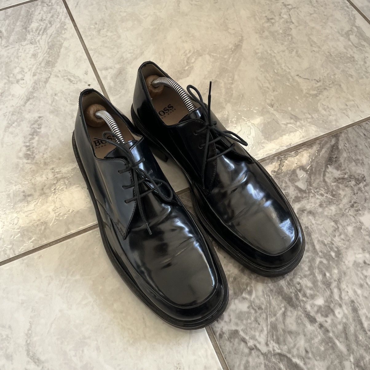 Hugo Boss Vintage Platform Leather Hugo Boss Boots Underground Look Size US 9 / EU 42 - 7 Thumbnail