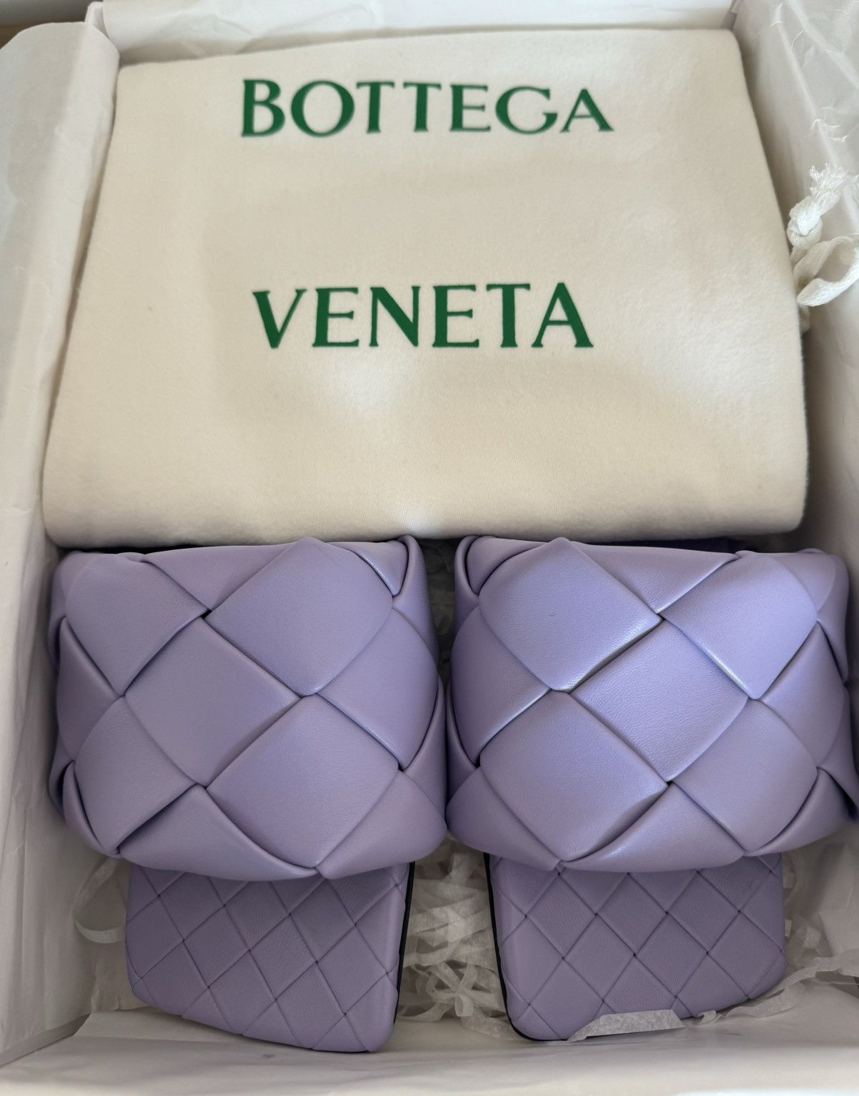 Bottega Venetta Intrecciato Lido Flat Sandals