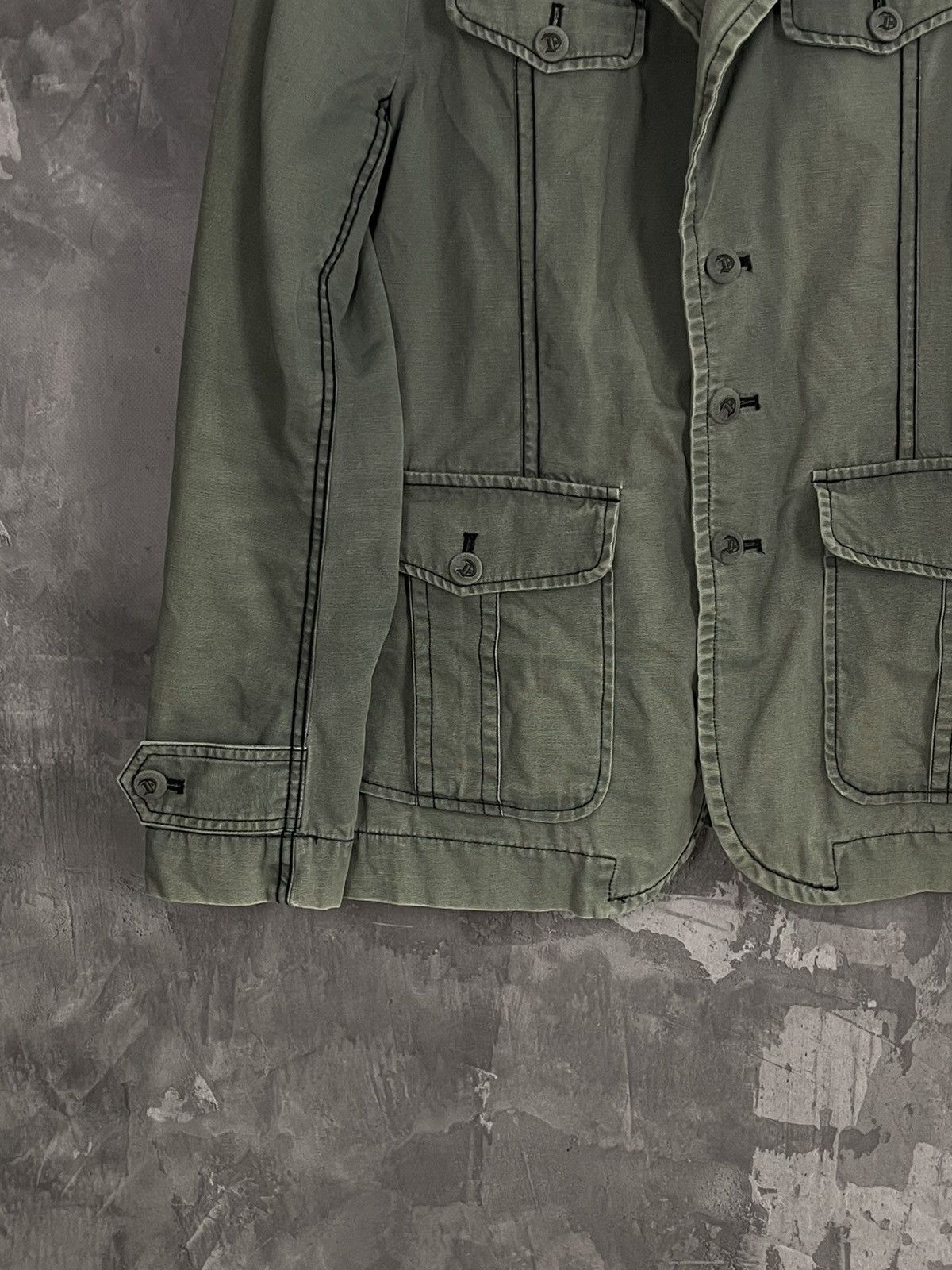 ジャケット・アウター Diesel grunge y2k drain Y2K DIESEL Vintage military style heavy jacket grunge vibe