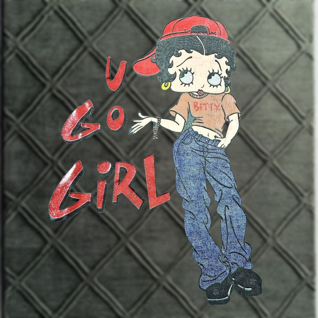Hanes VINTAGE Betty Boop Shirt Womens XL Green U Go Girl Graphic Tee 90s Hanes Her Way Size XL / US 12-14 / IT 48-50 - 1 Thumbnail