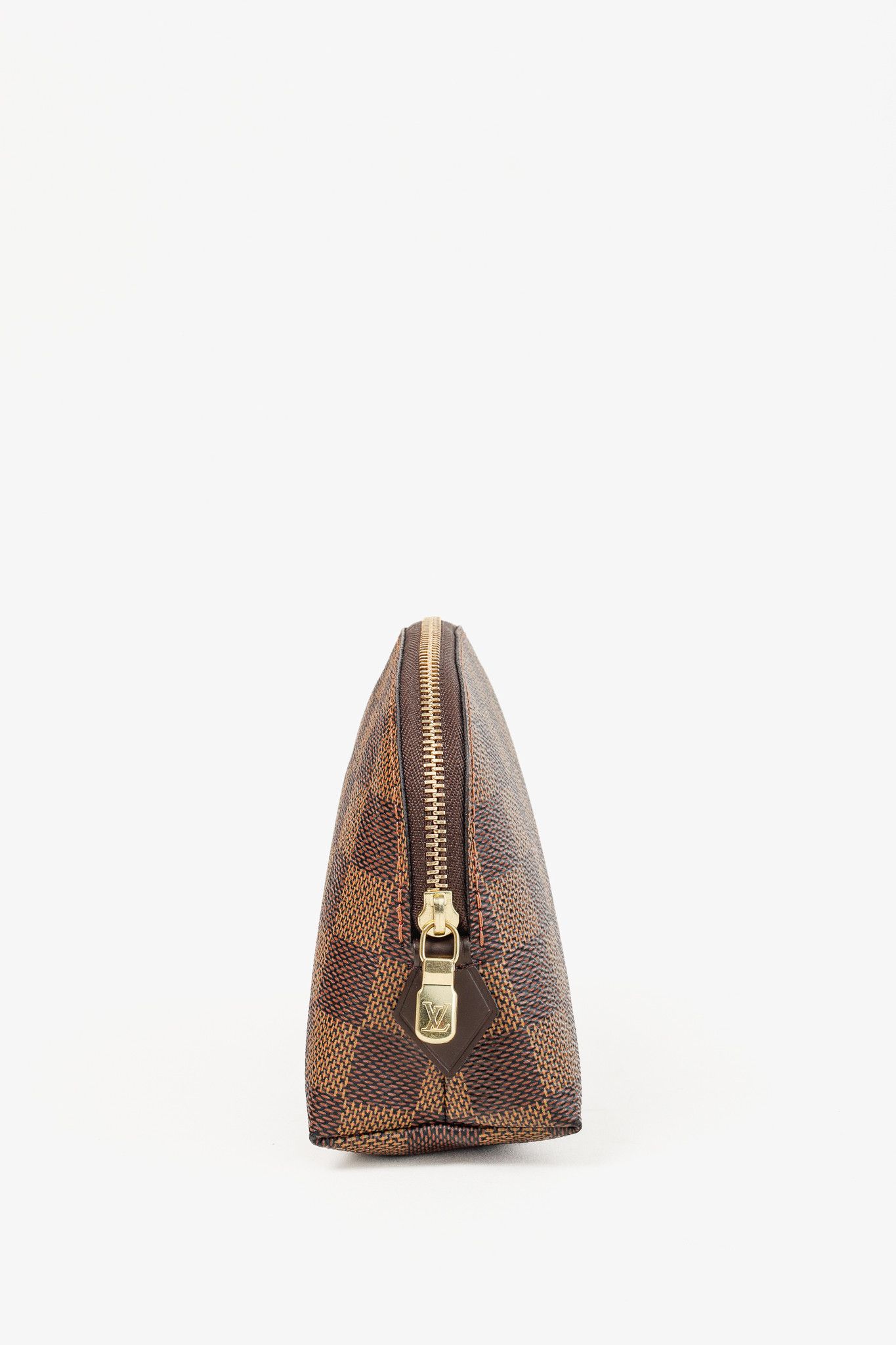 Louis Vuitton Louis Vuitton Brown Damier Ebene Cosmetic Pouch N47516 Size ONE SIZE - 3 Thumbnail