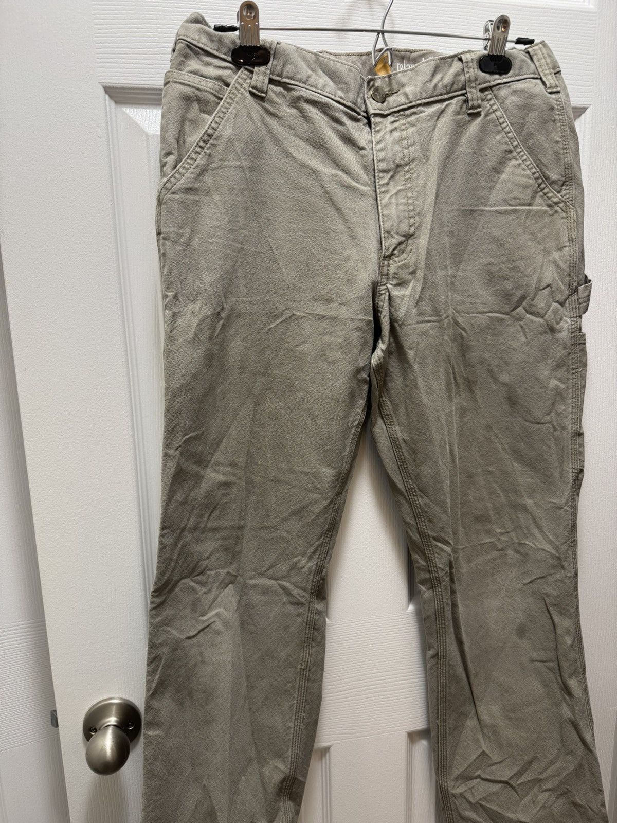 Carhartt Carhartt Carpenter Work Pants Pocket Distressed Relaxed Size US 34 / EU 50 - 2 Thumbnail